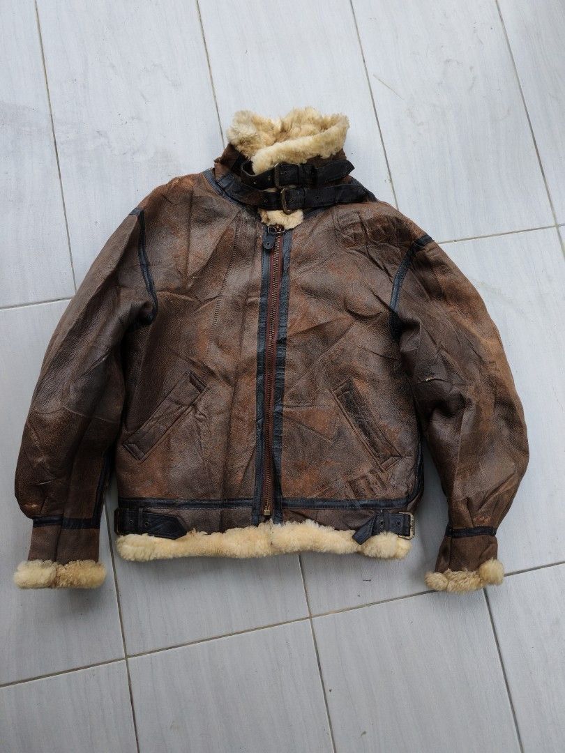 Avirex 🔥 Vintage Avirex B-3 Sheepskin Flight Jacket 1986 USA Made Size US M / EU 48-50 / 2 - 1 Thumbnail