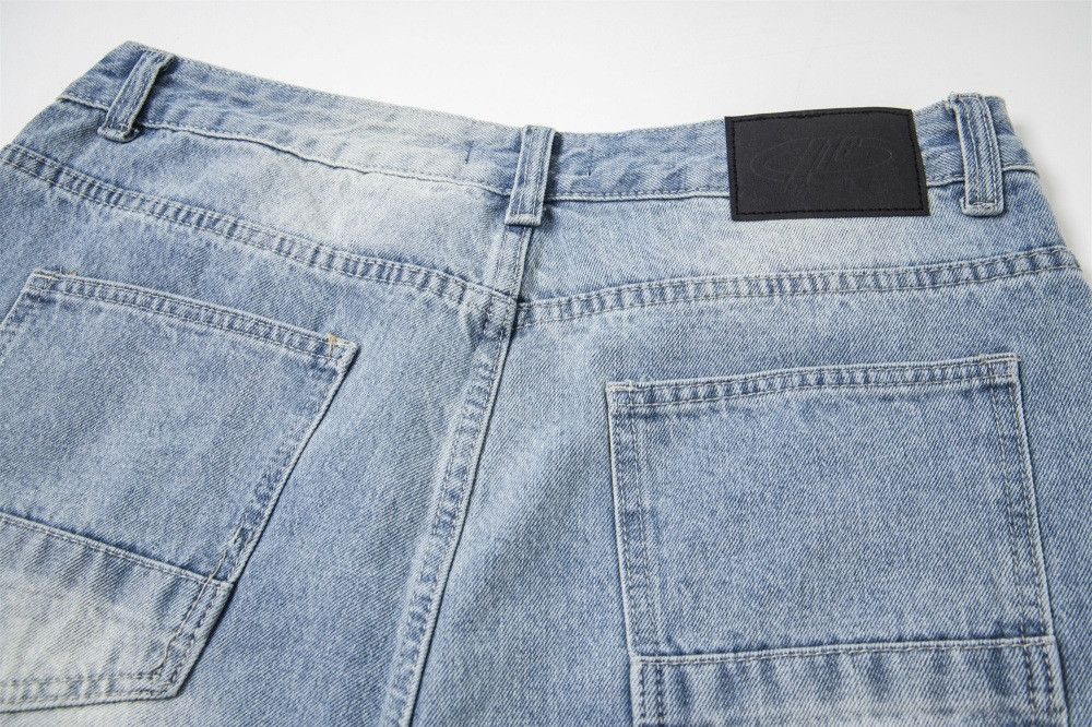 Japanese Brand × Jean Retro street gradient washed old punk denim shorts Size US 32 / EU 48 - 5 Thumbnail