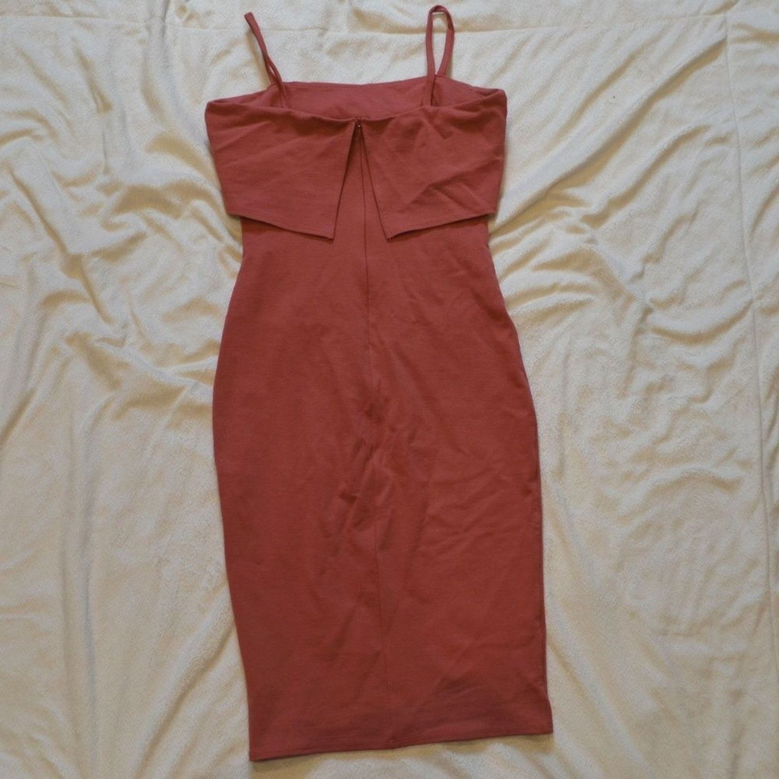 Other MaiTai Coral Bodycon Midi Dress | Size 4 Size S / US 4 / IT 40 - 3 Thumbnail