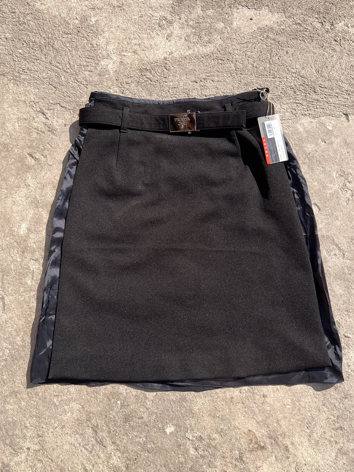 Prada 2010 LINEA ROSA PRADA SPORT BLACK TAB SKIRT Size 27" / US 4 / IT 40 - 1 Thumbnail