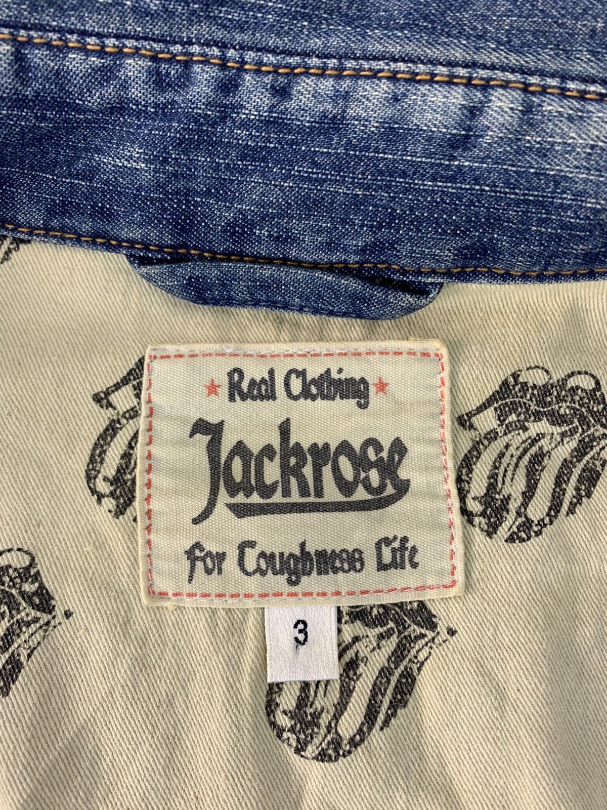 JACKROSE Jackrose x The Rolling Stones Denim Snap Button Shirt Jacket Size US S / EU 44-46 / 1 - 7 Thumbnail