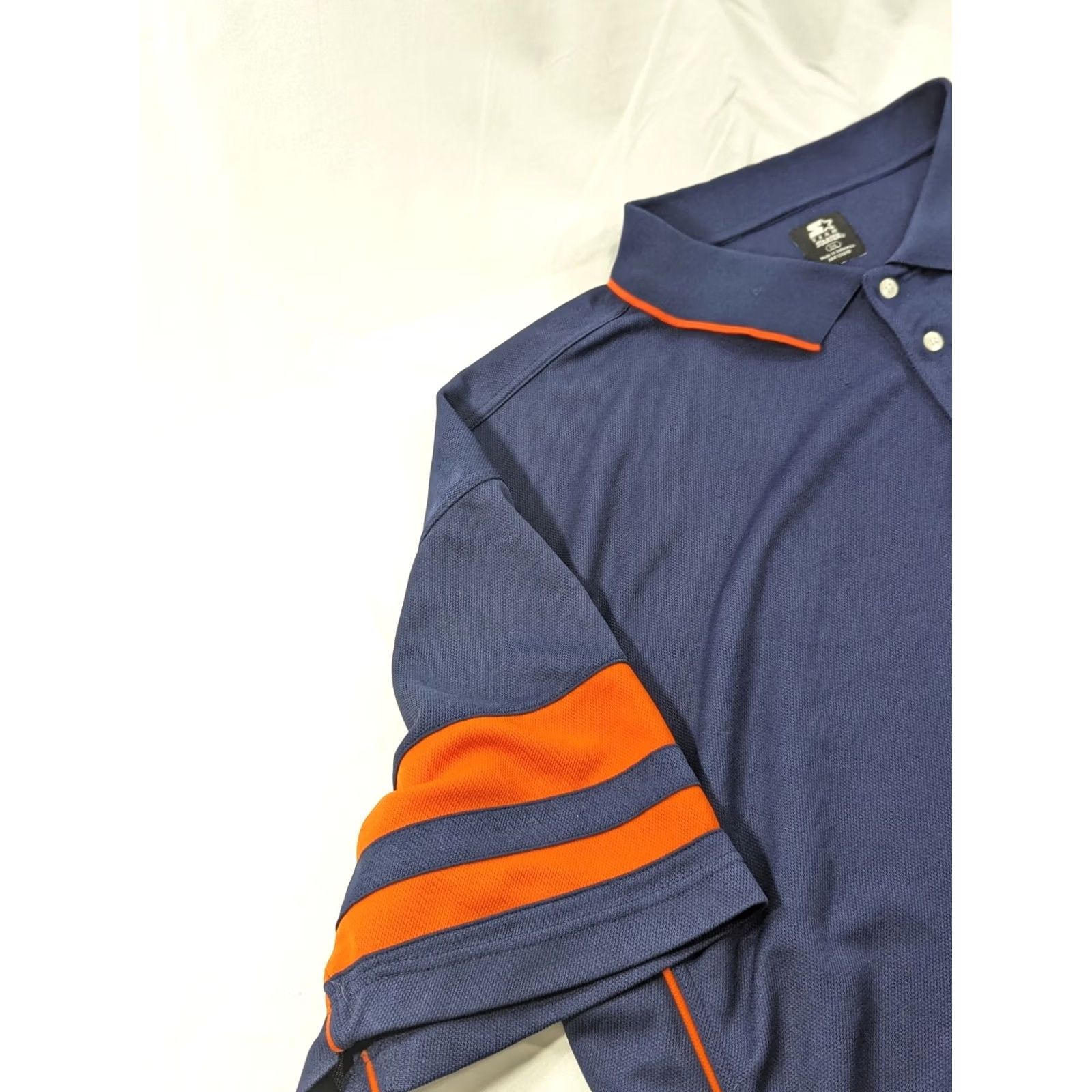 Starter VINTAGE Clemson Tigers Starter Polo 3XL Mens Blue Orange Short Sleeve Logo Tee Size US XXL / EU 58 / 5 - 2 Thumbnail