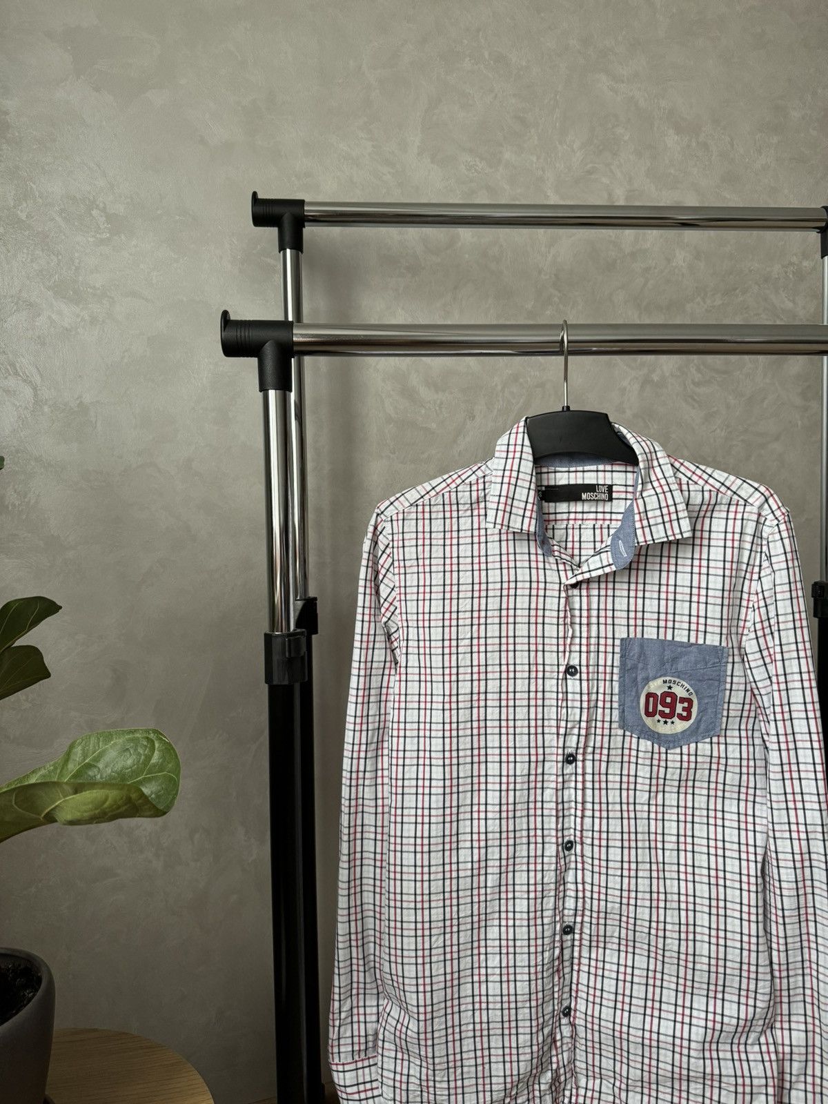 Moschino Love Moschino Check Print Pocket Button Up Shirt Size US S / EU 44-46 / 1 - 1 Thumbnail