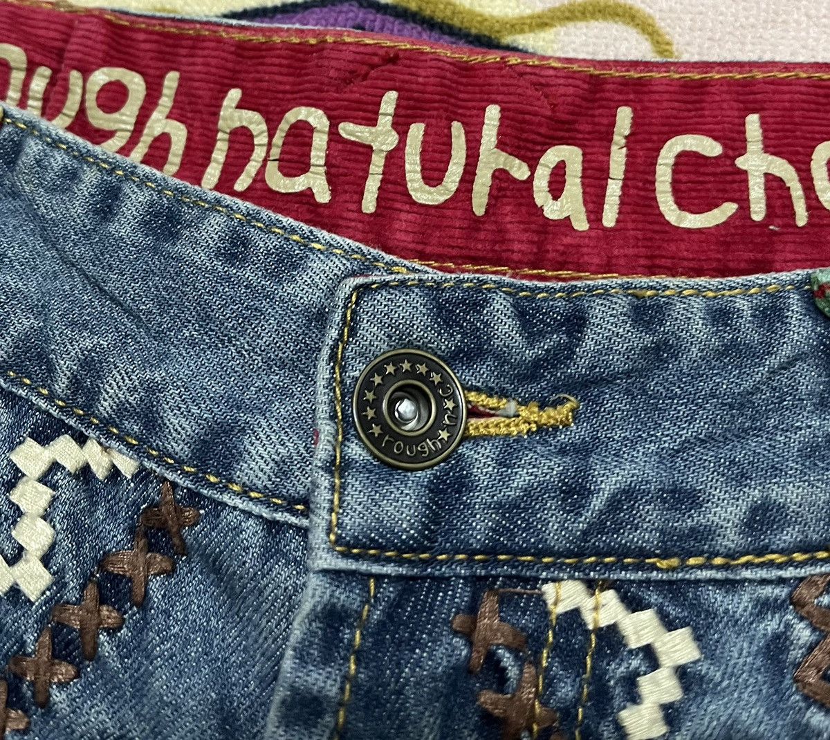 Japanese Brand ROUGH Rare Design Denim Pant Size US 30 / EU 46 - 8 Thumbnail