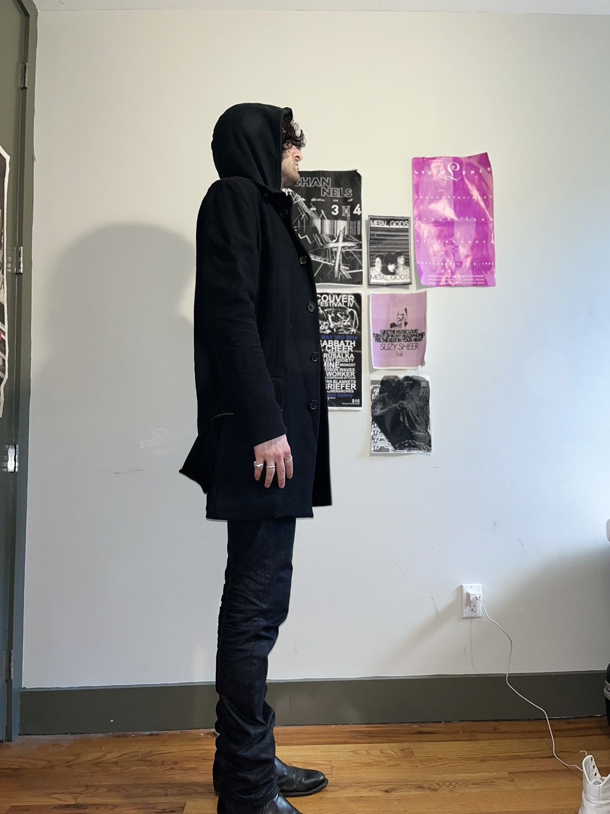 Dior × Hedi Slimane 03AW "Luster" Wool Coat Size US M / EU 48-50 / 2 - 11 Thumbnail