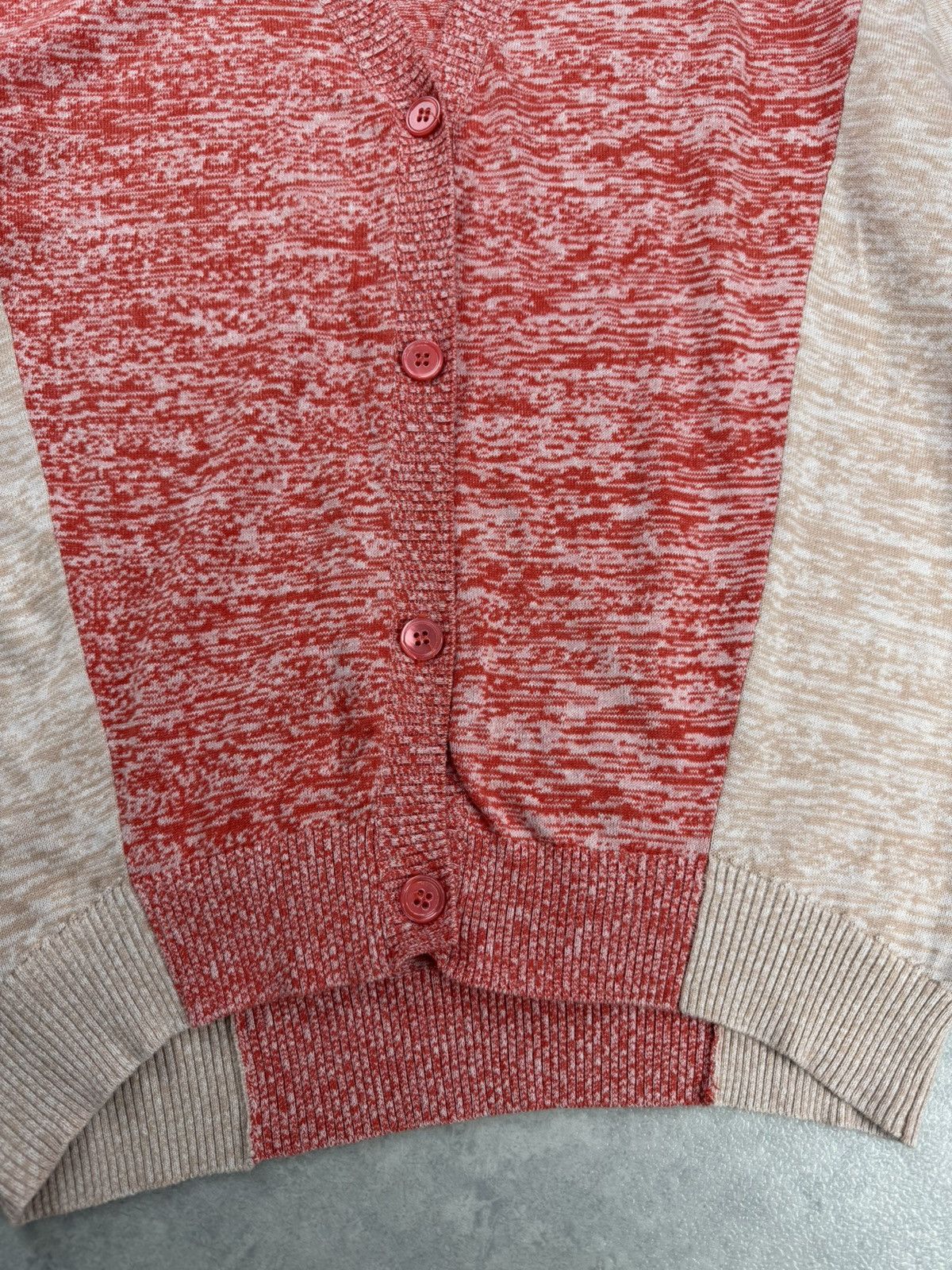 Japanese Brand Okiraku Japan Linen Cotton Colorblock Cardigan Size F Size M / US 6-8 / IT 42-44 - 5 Thumbnail