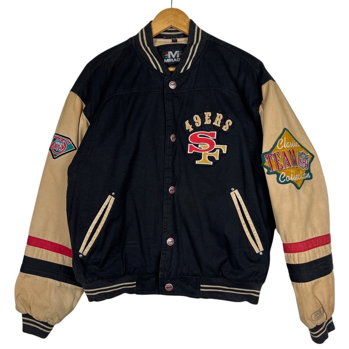 Mirage 🔥 VINTAGE NFL 46ERS SAN FRANCISCO TEAM BOMBER JACKET Size US M / EU 48-50 / 2 - 10 Thumbnail
