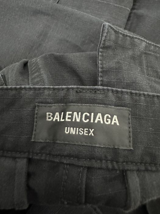 Balenciaga All Over Logo Large Fit Denim Trousers Indigo/White Men's - SS22  - US