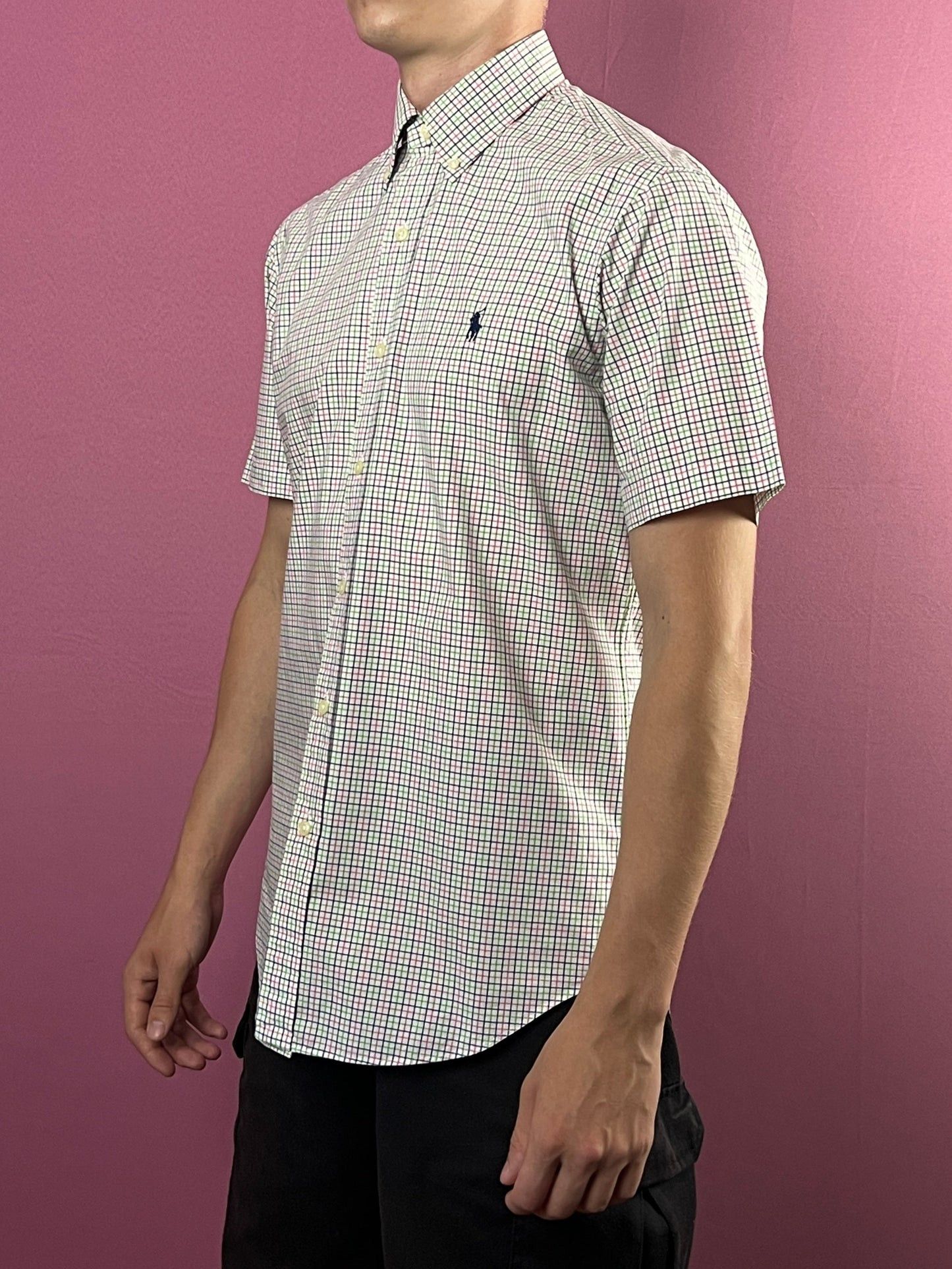 Polo Ralph Lauren × Vintage Polo Ralph Lauren Vintage Men's Short Sleeve Check Shirt - S Size US S / EU 44-46 / 1 - 1 Thumbnail
