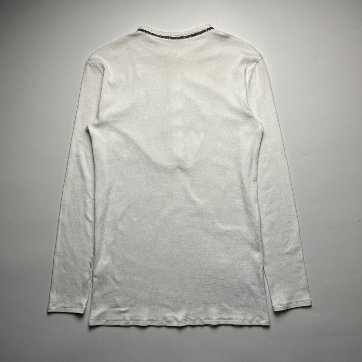 Brunello Cucinelli Brunello Cucinelli Monili Trim long-sleeve shirt Size XXL / US 16-18 / IT 52-54 - 4 Thumbnail