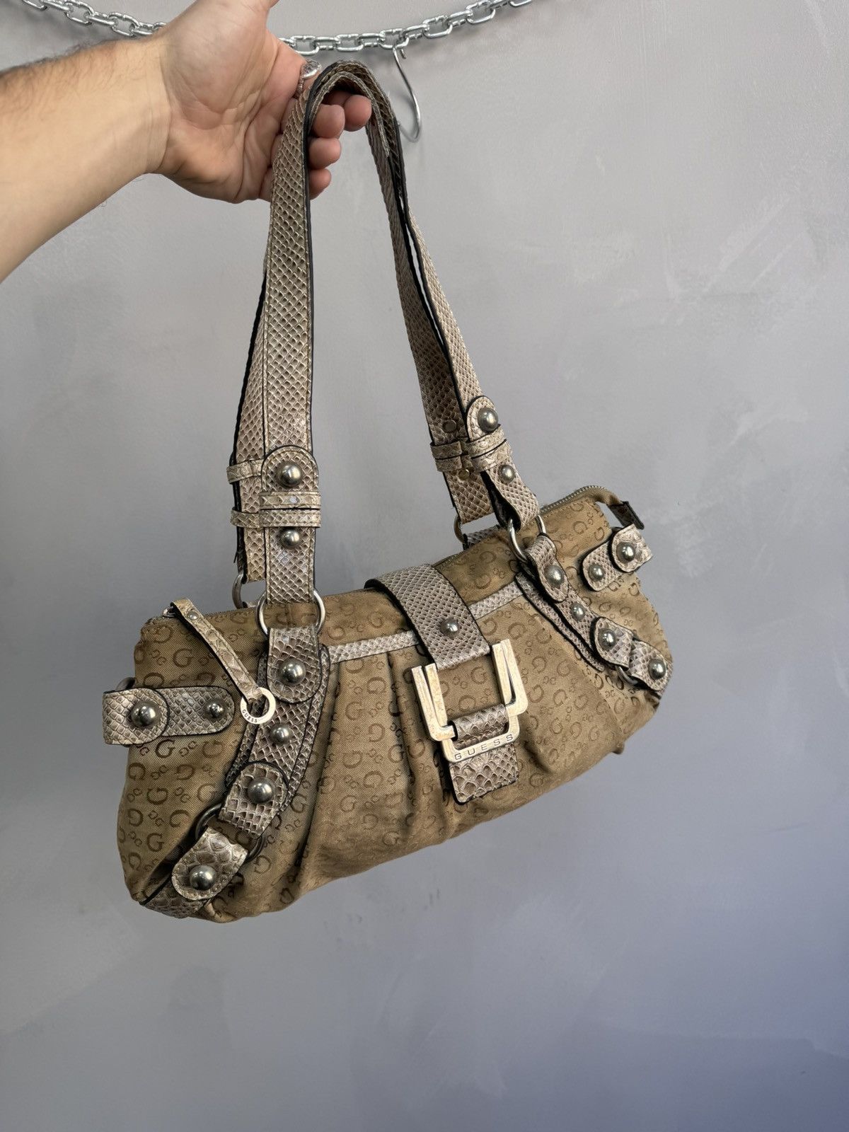 Guess × Vintage New Guess Vintage Y2K Hand Shoulder Bag Size ONE SIZE - 11 Thumbnail