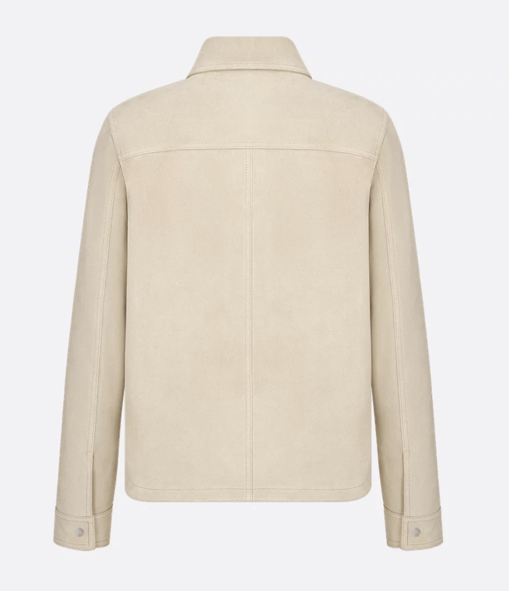 Dior NEVER WORN Ecru Suede Calfskin Overshirt Size US S / EU 44-46 / 1 - 5 Thumbnail