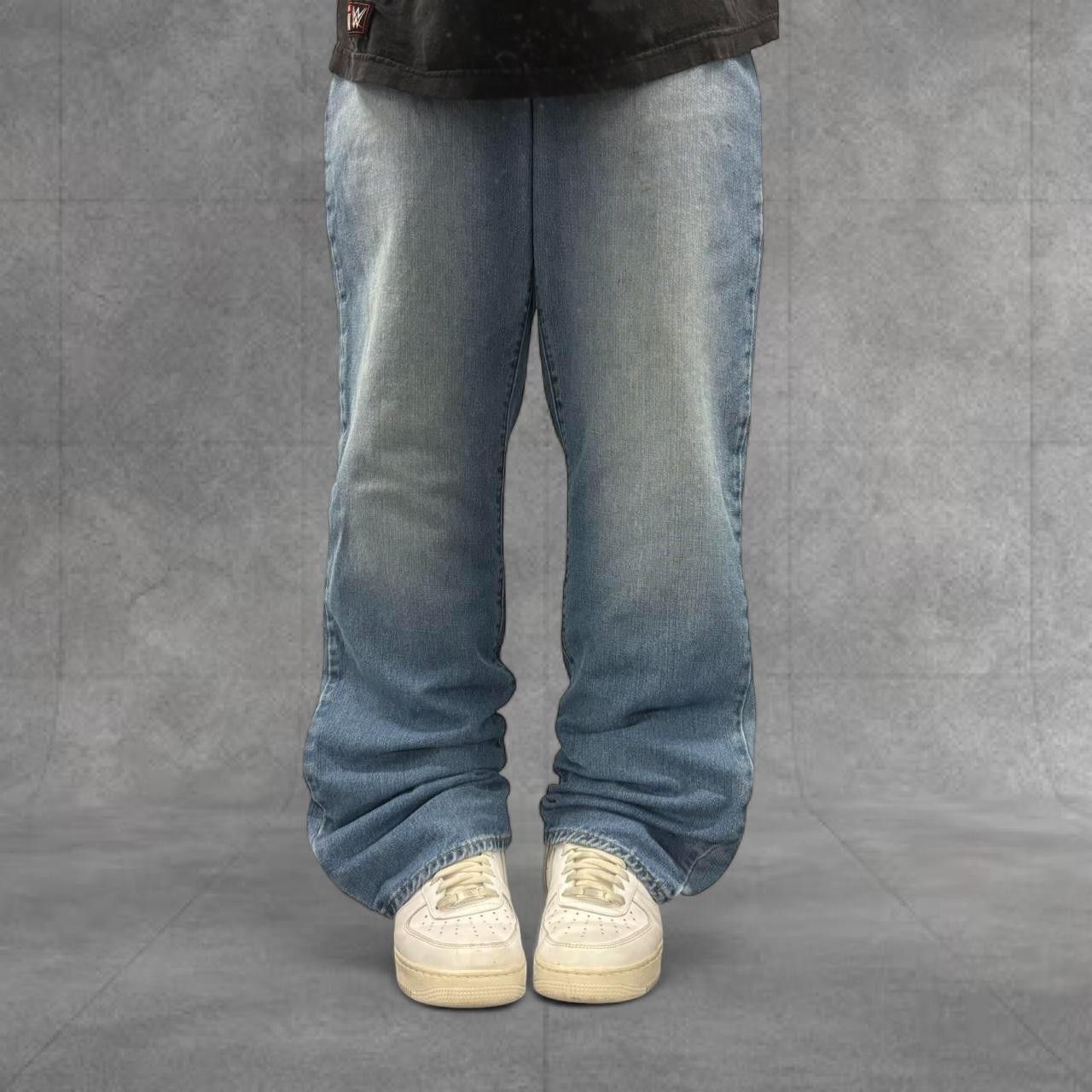 Old Navy Crazy Vintage Y2K 2000s Baggy Old Navy Skater Style Light Blue Wash Denim Jeans! Size US 34 / EU 50 - 1 Thumbnail