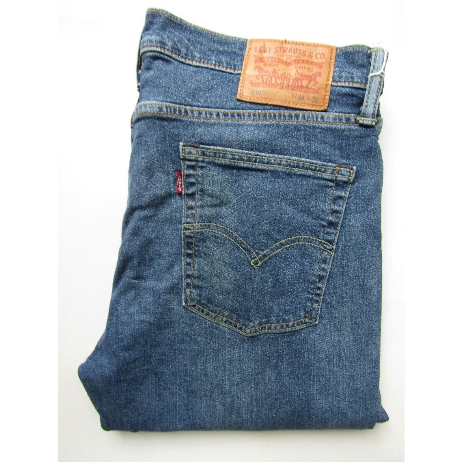 Levi's Levi's 510 men's jeans skinny fit W34 L32 mid blue stretch