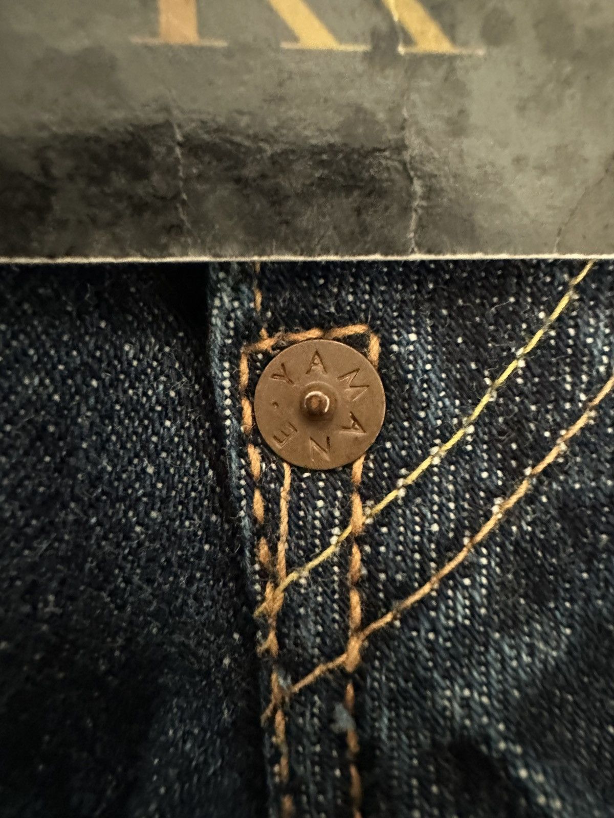Evisu EVISU NO 2 LOT 2001 DAICOCK YELLOW SELVEDGE DENIM Size US 29 - 6 Thumbnail