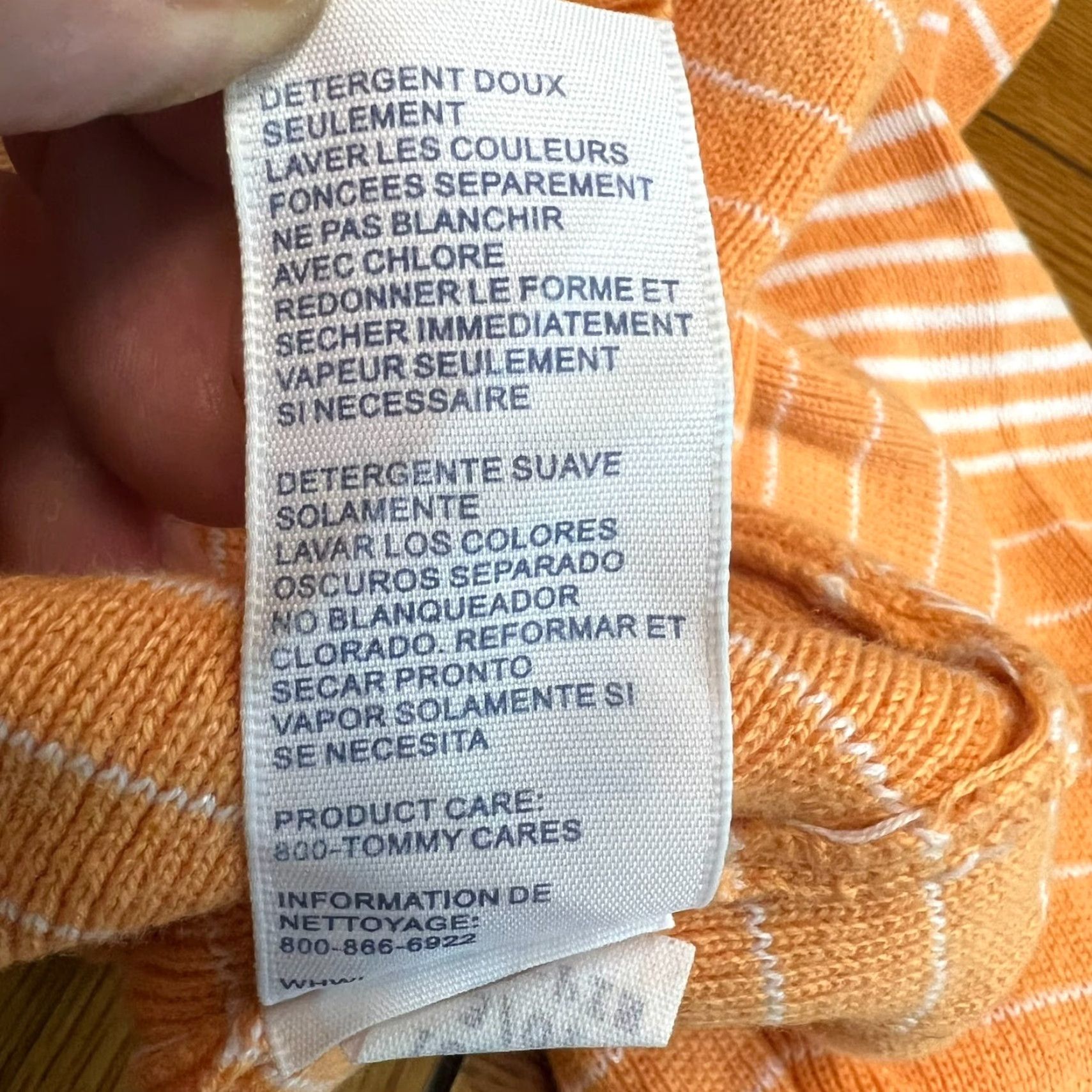 Tommy Hilfiger Tommy Hilfiger Sweater Women L Orange Striped Pullover Knit Cotton Logo All Seasons Designer Classic Size L / US 10 / IT 46 - 6 Thumbnail