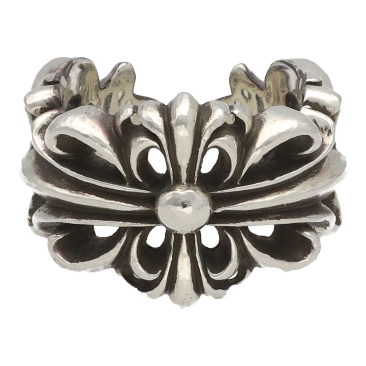 Chrome Hearts Double Floral Cross Ring SV925