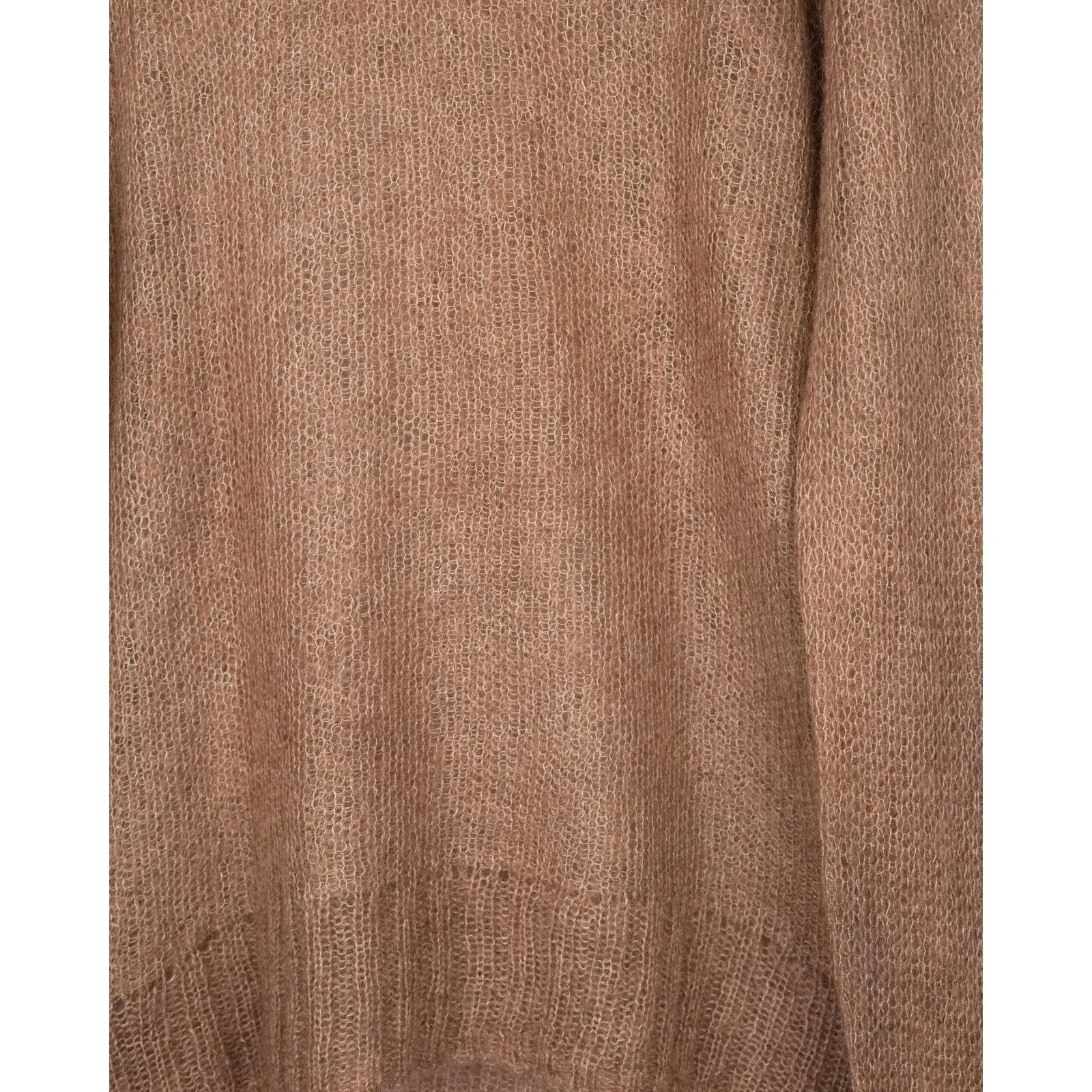 Acne Studios Acne studios mesh mohair wool knit brown crewneck sweater Size US M / EU 48-50 / 2 - 8 Thumbnail
