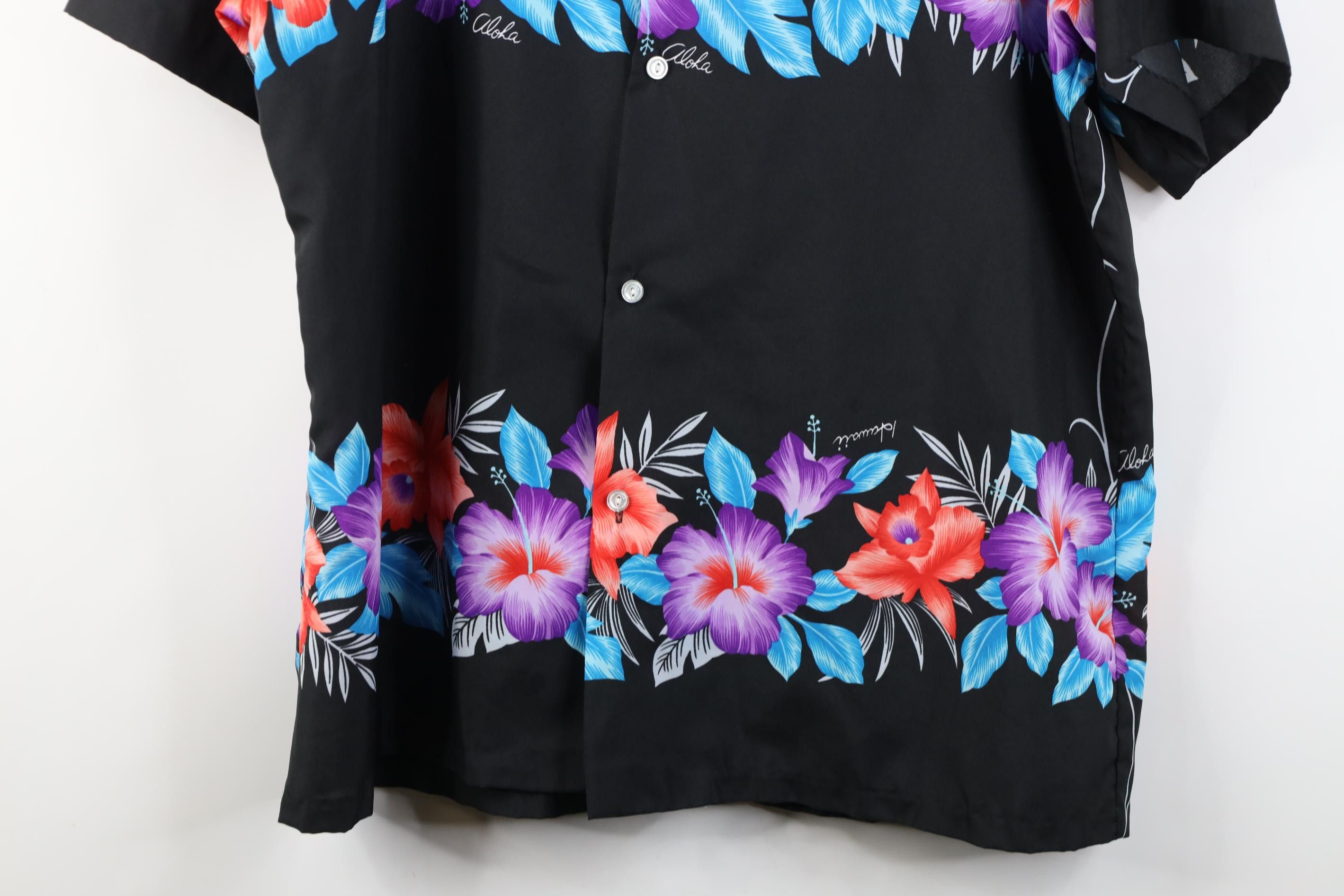 Vintage Vintage 70s Streetwear Hawaiian Beach Luau Button Shirt USA Size US XL / EU 56 / 4 - 3 Thumbnail