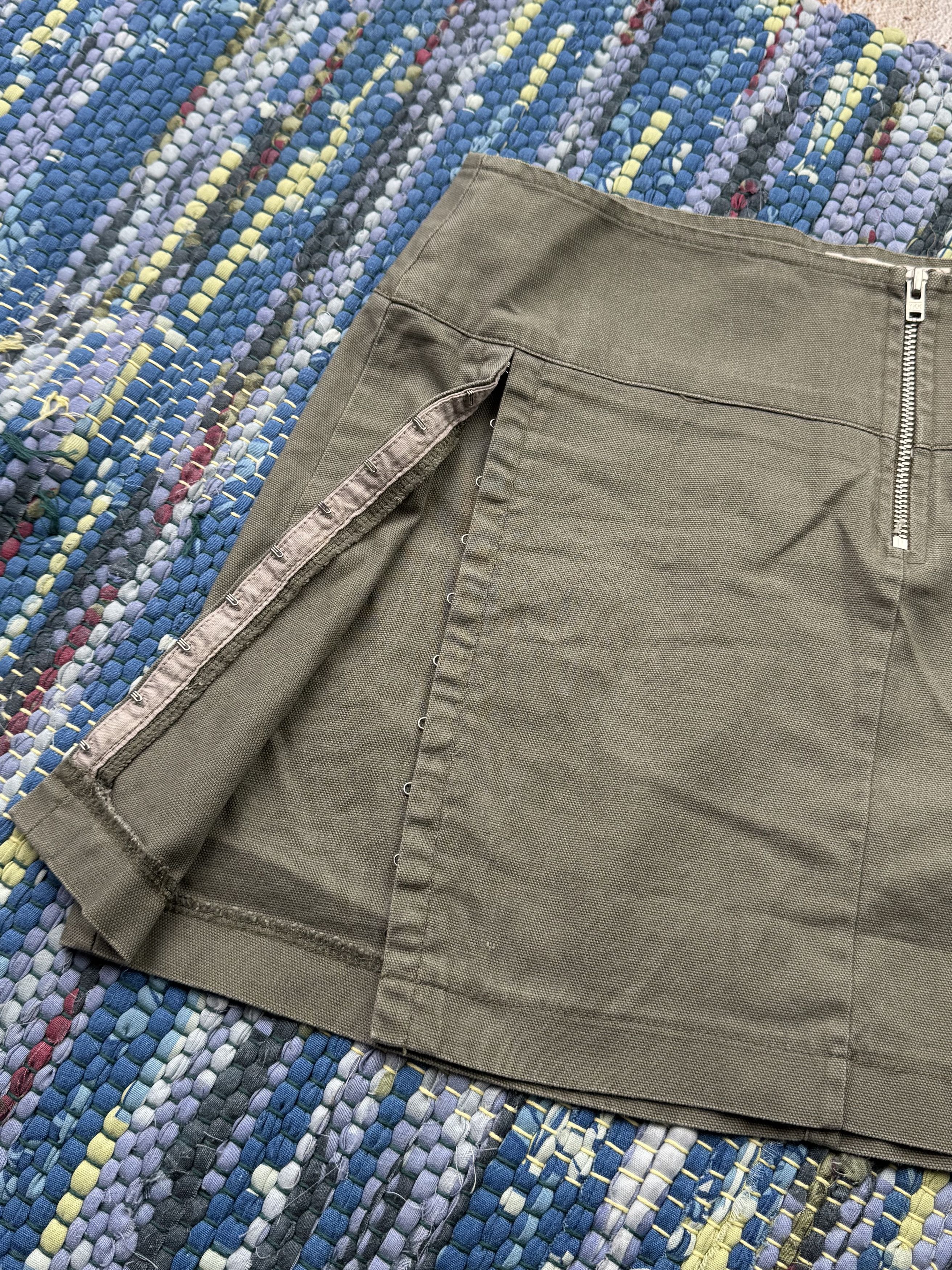 Vintage Vintage Mini Skirt A707D15(411) Size 25" / US 0 / IT 36 - 2 Thumbnail