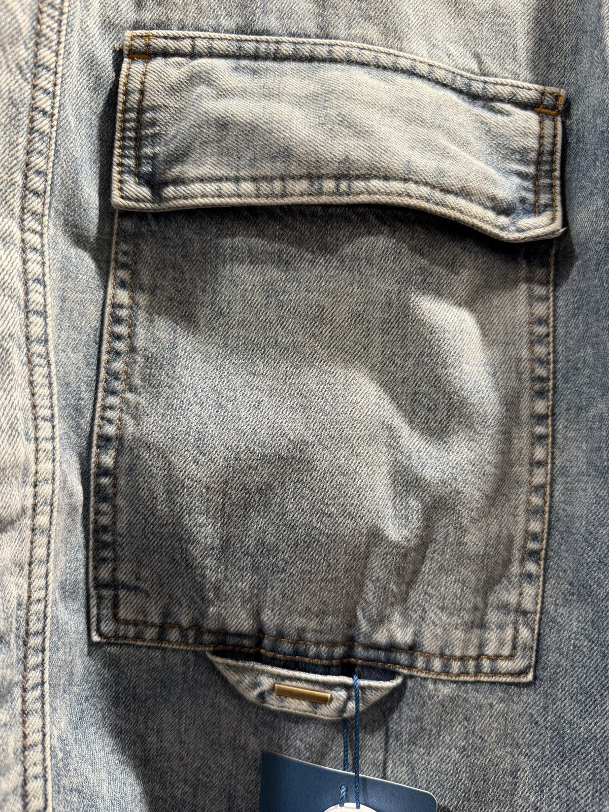 Louis Vuitton Louis Vuitton Staples Edition Denim Overshirt Size US XL / EU 56 / 4 - 4 Thumbnail