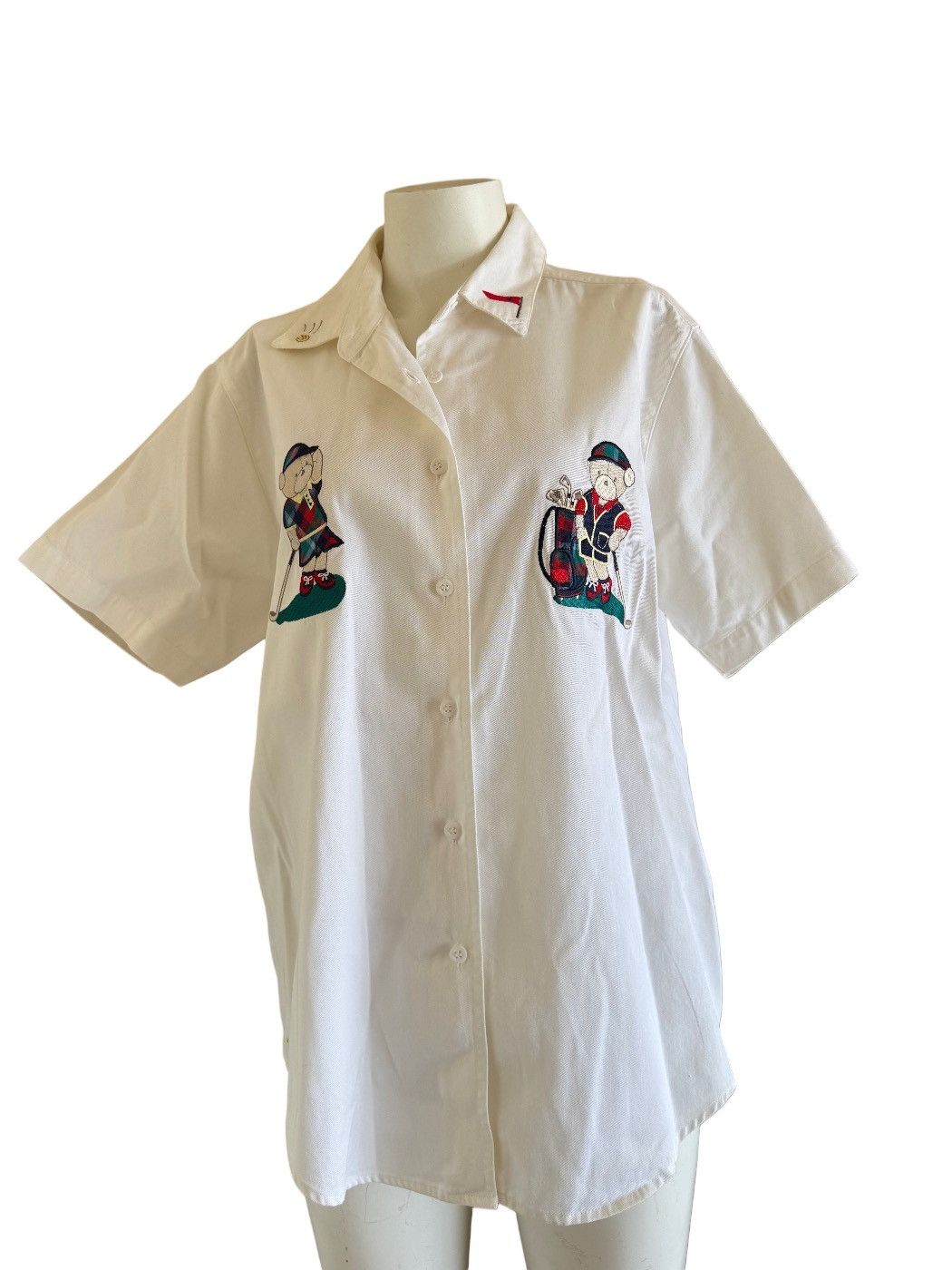 Vintage Christopher & Banks women’s L 90’s teddy bear baseball motif Size L / US 10 / IT 46 - 1 Thumbnail
