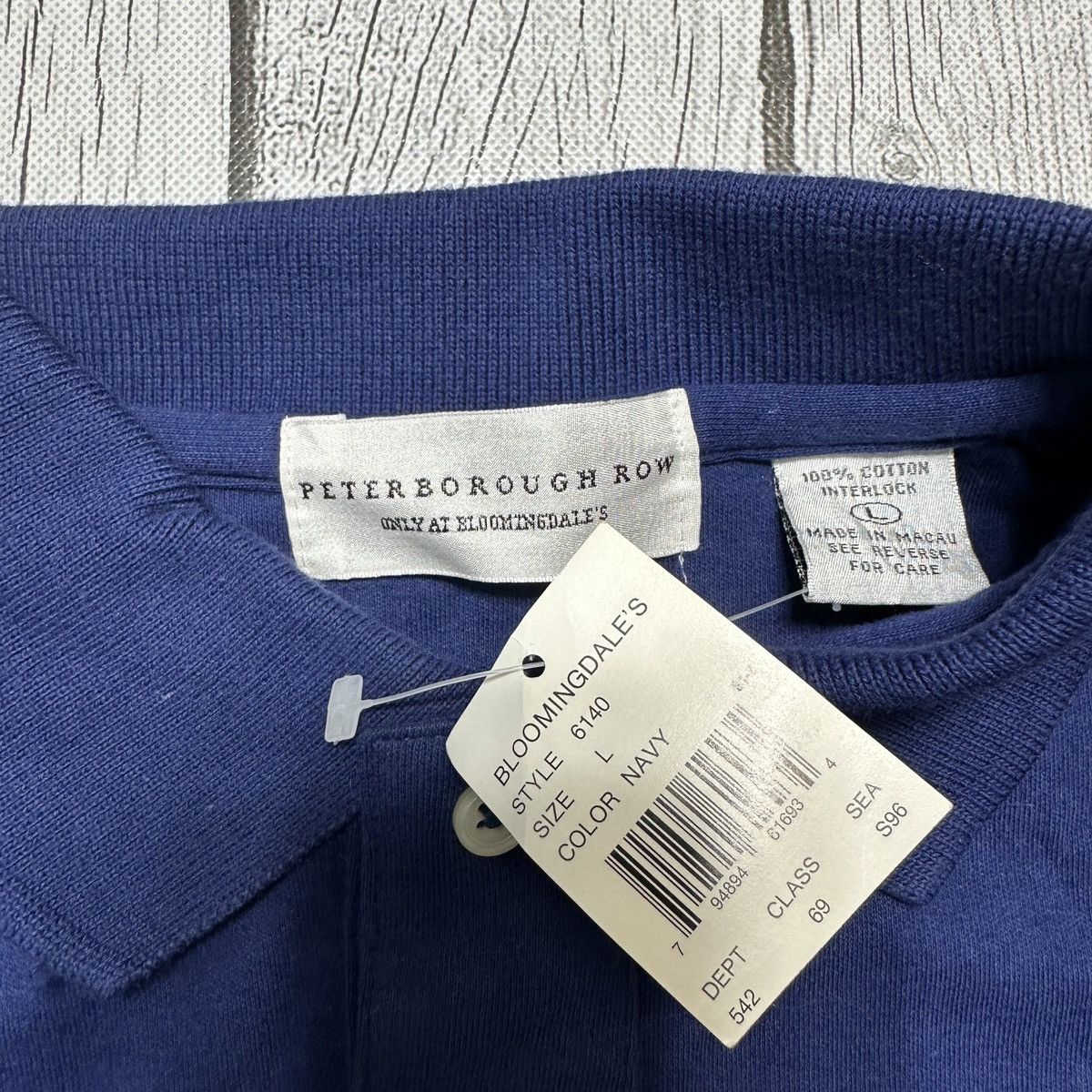 Bloomingdale's × Vintage Vintage Peterborough Row polo shirt Size US L / EU 52-54 / 3 - 4 Thumbnail