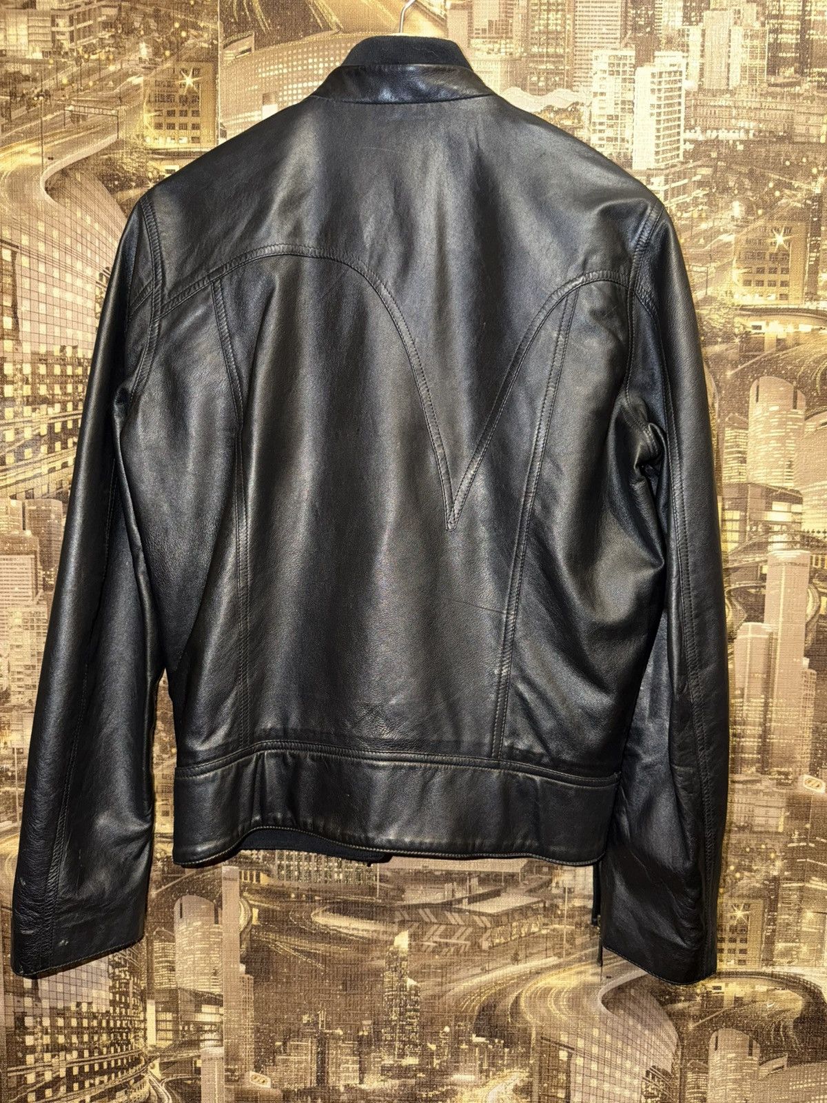 Levi's Vintage Levis Blue Star Biker Jacket Lederjacket Bombers 90s Size US M / EU 48-50 / 2 - 10 Thumbnail