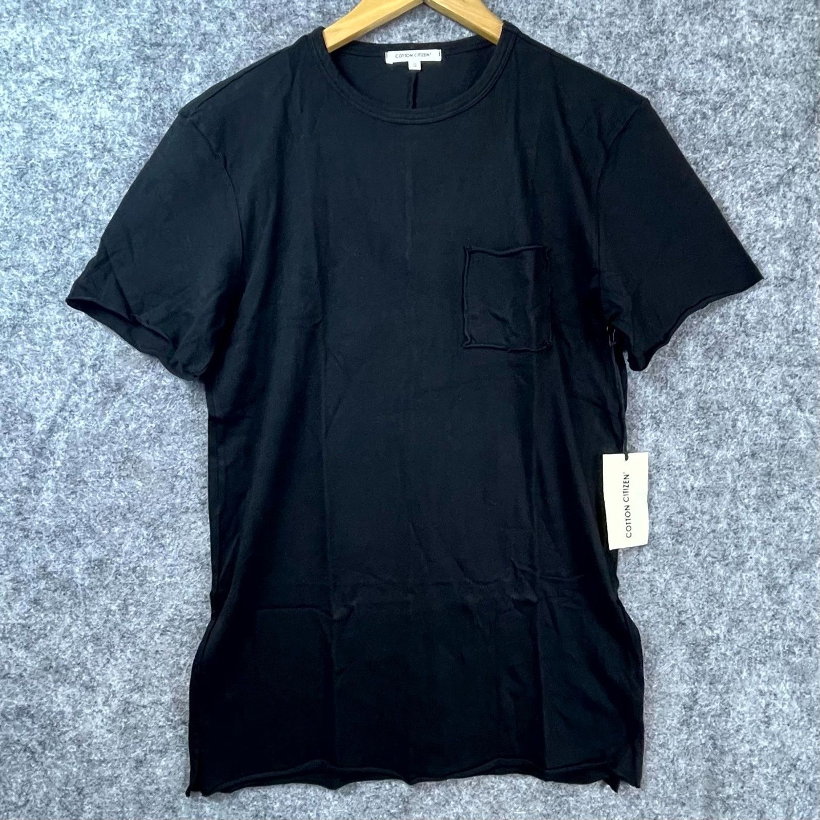 COTTONCITIZEN Cotton Citizen Jagger T-Shirt Men Small Jet Black Crew Neck Size US S / EU 44-46 / 1 - 1 Thumbnail