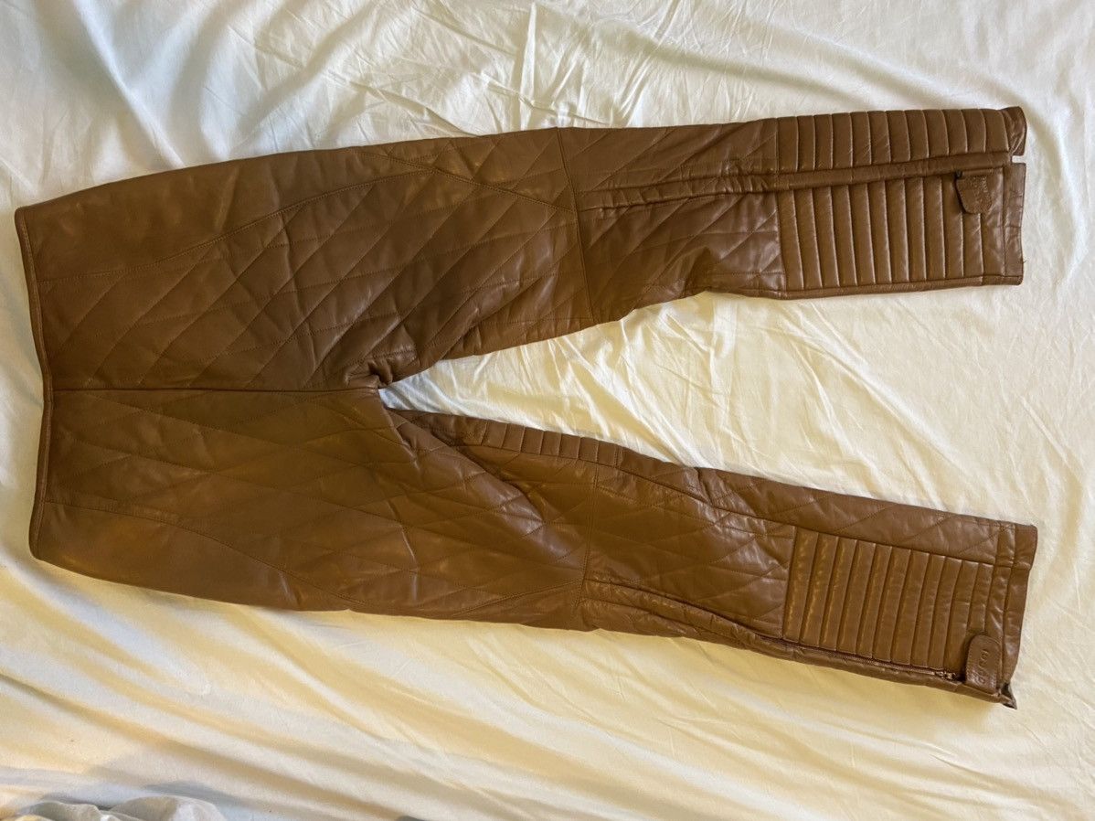 Gucci UNREAL CONDITION- Gucci by Tom Ford quilted moto pants Size US 32 / EU 48 - 4 Thumbnail