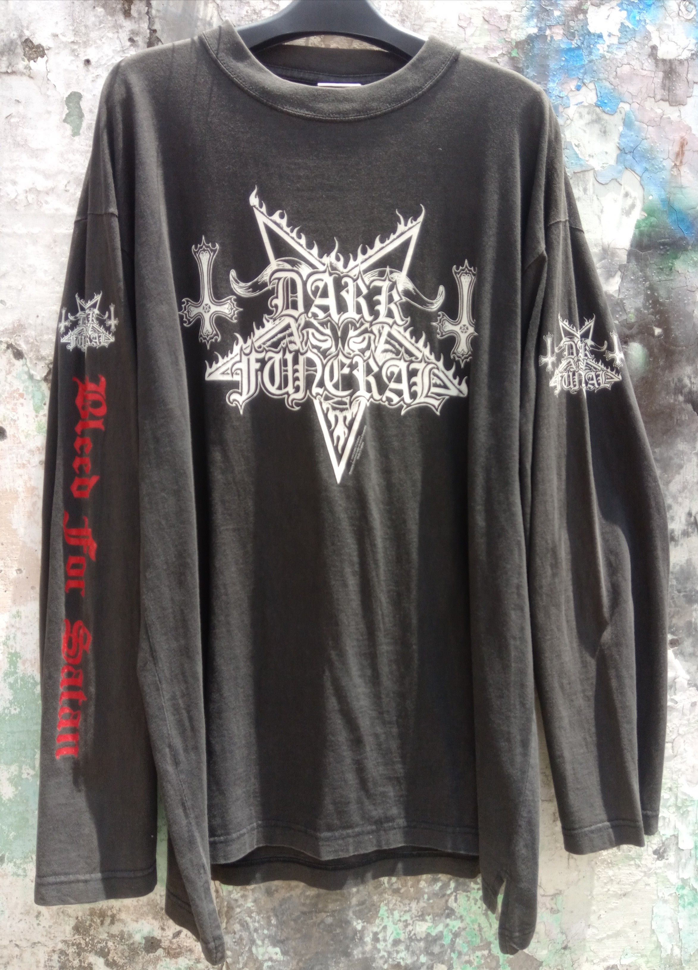Band Tees × Vintage Vintage tour 1998 DARK FUNERAL bleed for satan tour '98 Size US XL / EU 56 / 4 - 1 Thumbnail