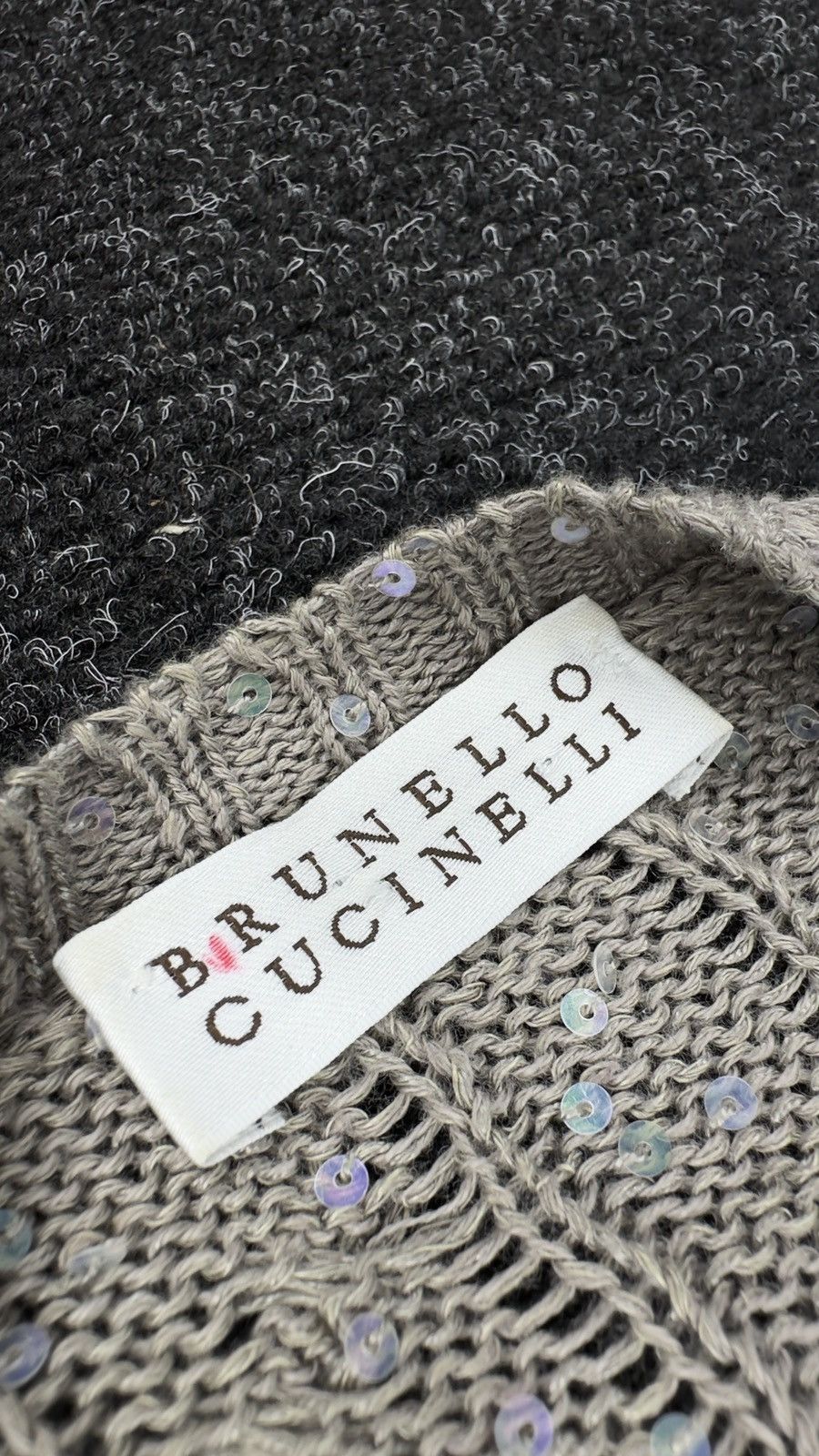 Brunello Cucinelli Brunello Cucinelli Linen Silk Sequin Knit Sweater Size M/L Size L / US 10 / IT 46 - 11 Thumbnail