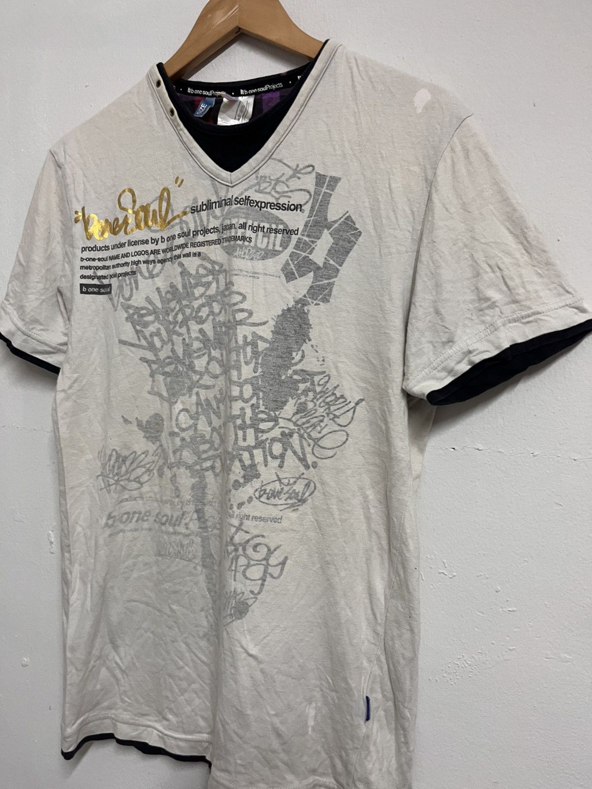 In The Attic 💥Y2K B One Soul Japanese Punk Brand Size US M / EU 48-50 / 2 - 3 Thumbnail