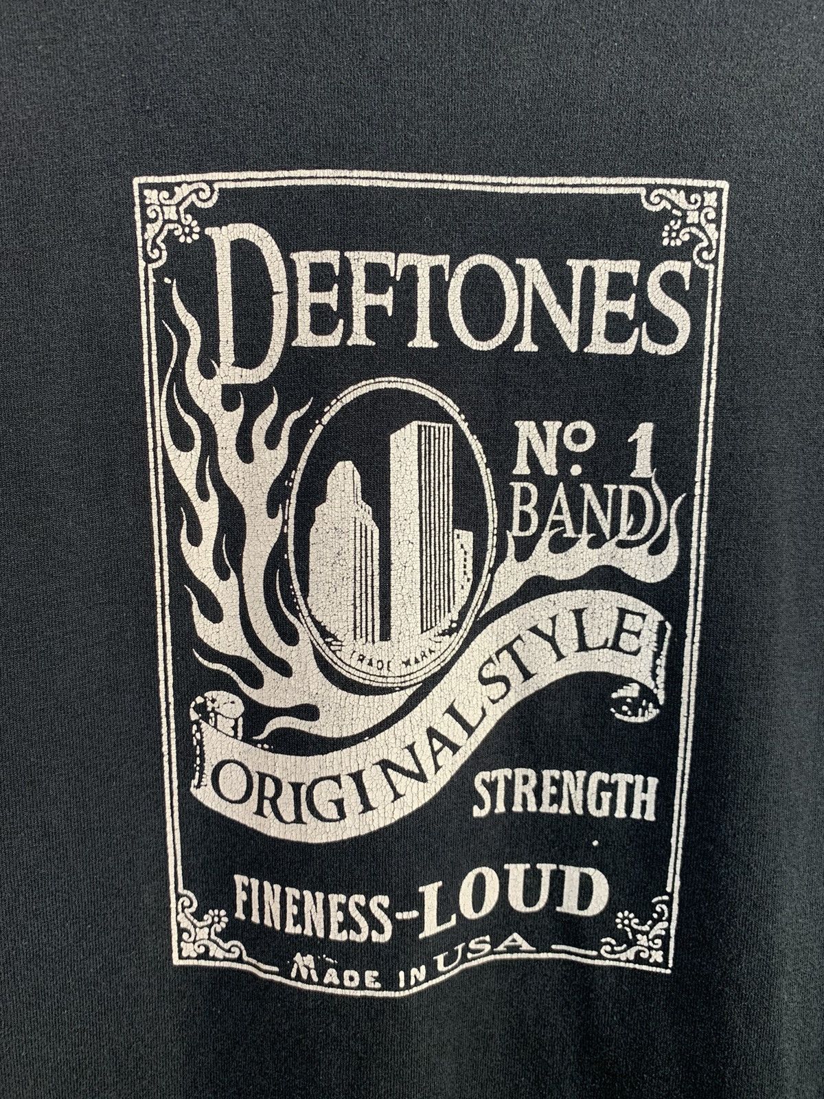 Band Tees × Vintage RARE Vintage Deftones Original Style Jack Daniels Band Shirt Size US S / EU 44-46 / 1 - 2 Thumbnail