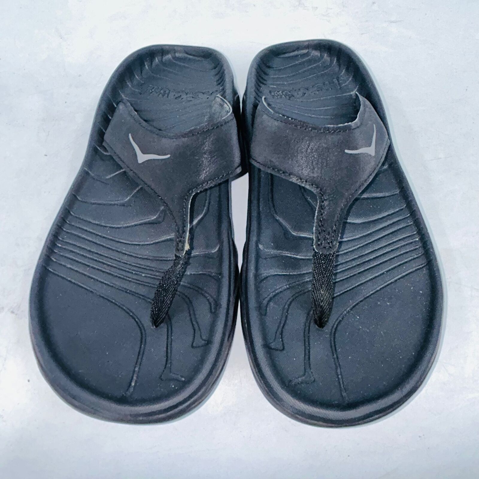 Hoka HOKA ONE UNISEX "BLACK/DARK GRAY" ORA FLIP SANDALS SIZE 8B Size US 8 / EU 41 - 2 Thumbnail