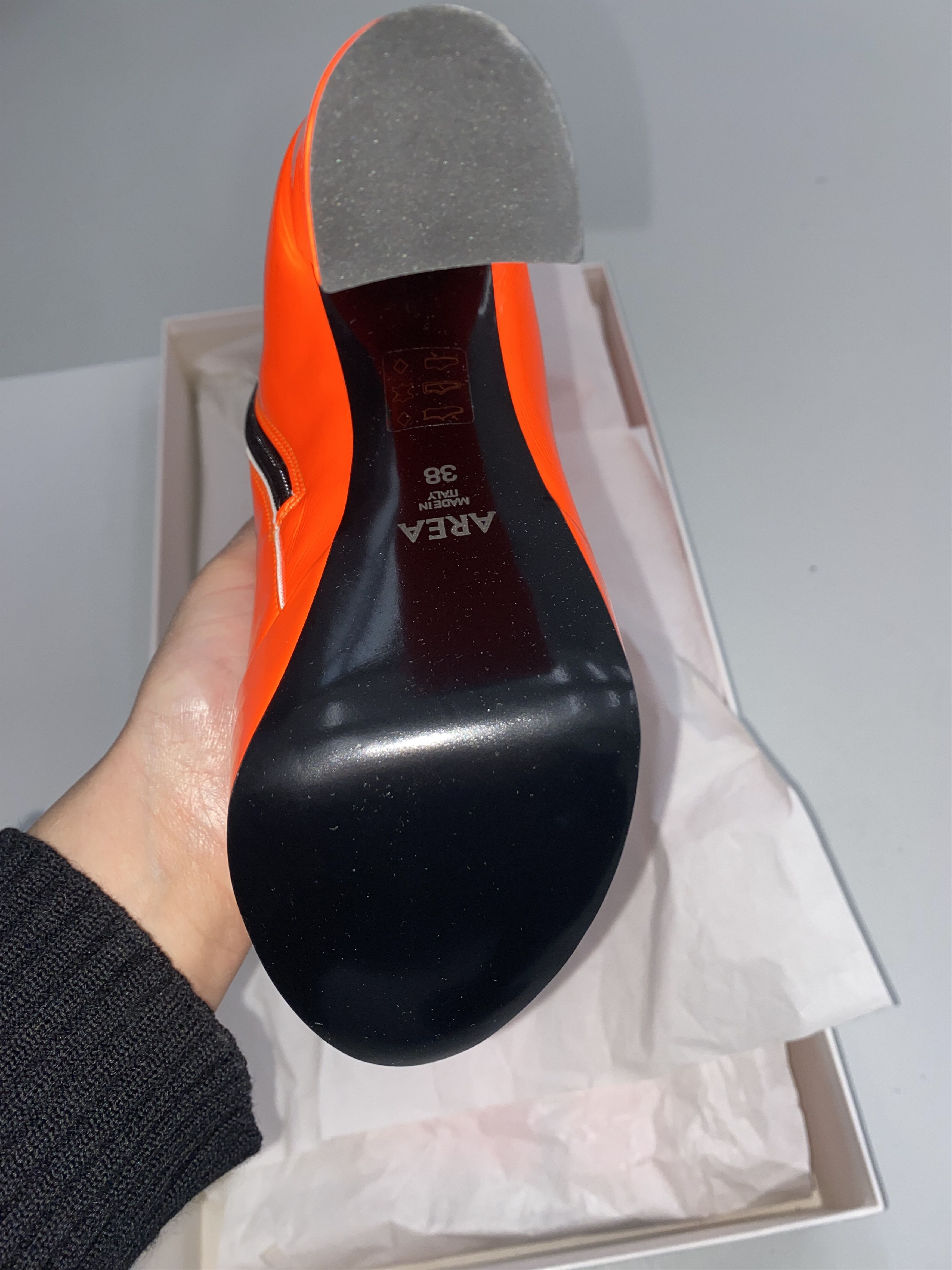 Area AREA neon orange platform boots Size US 7 / IT 37 - 3 Thumbnail