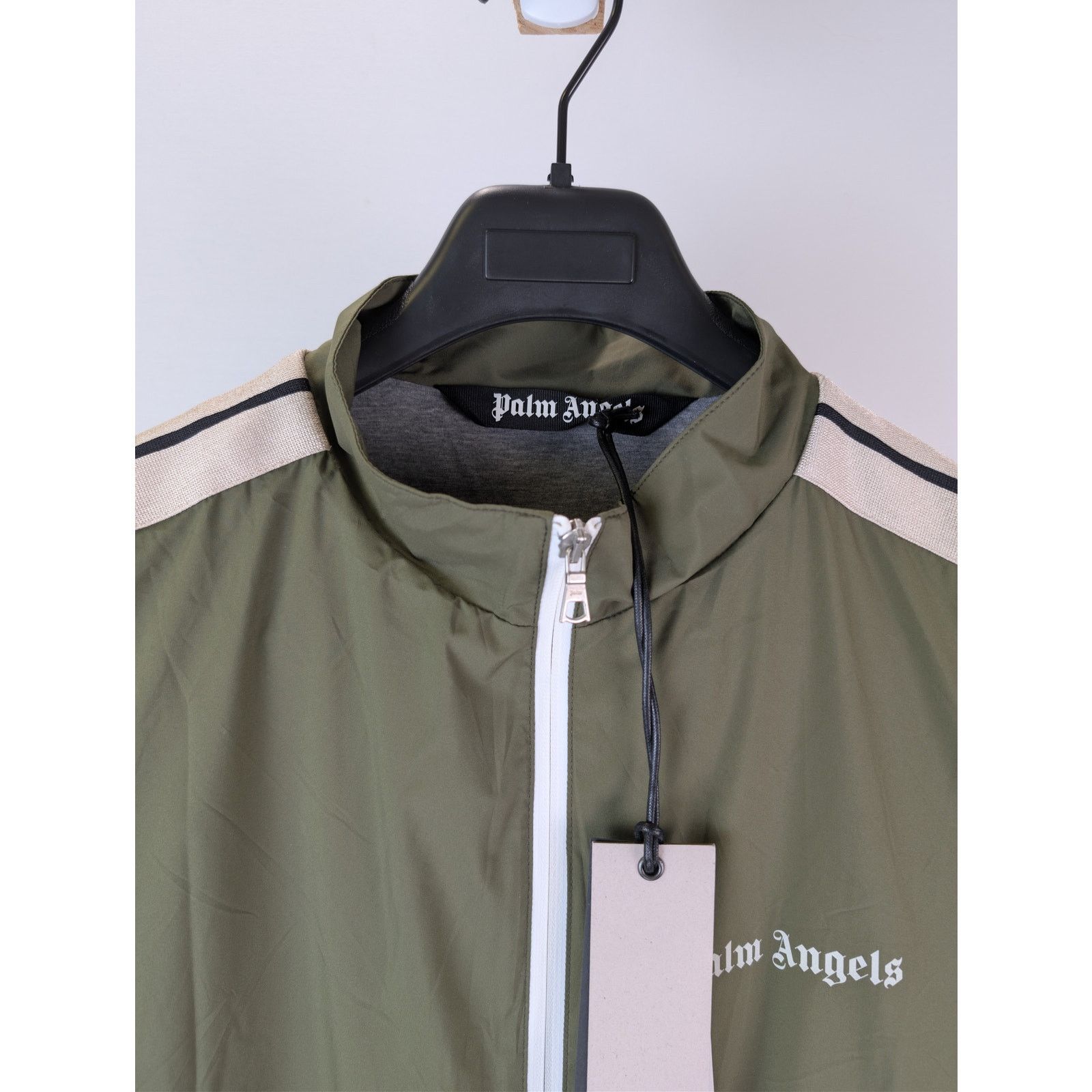Palm Angels o1rshd1 Classic Logo Vest in Military Green / Off White Size US L / EU 52-54 / 3 - 7 Thumbnail