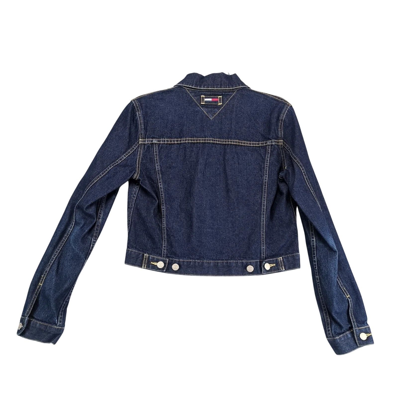 Tommy Hilfiger Vintage Y2K Tommy Hilfiger Jean Jacket Womens L Denim Dark Size L / US 10 / IT 46 - 2 Thumbnail