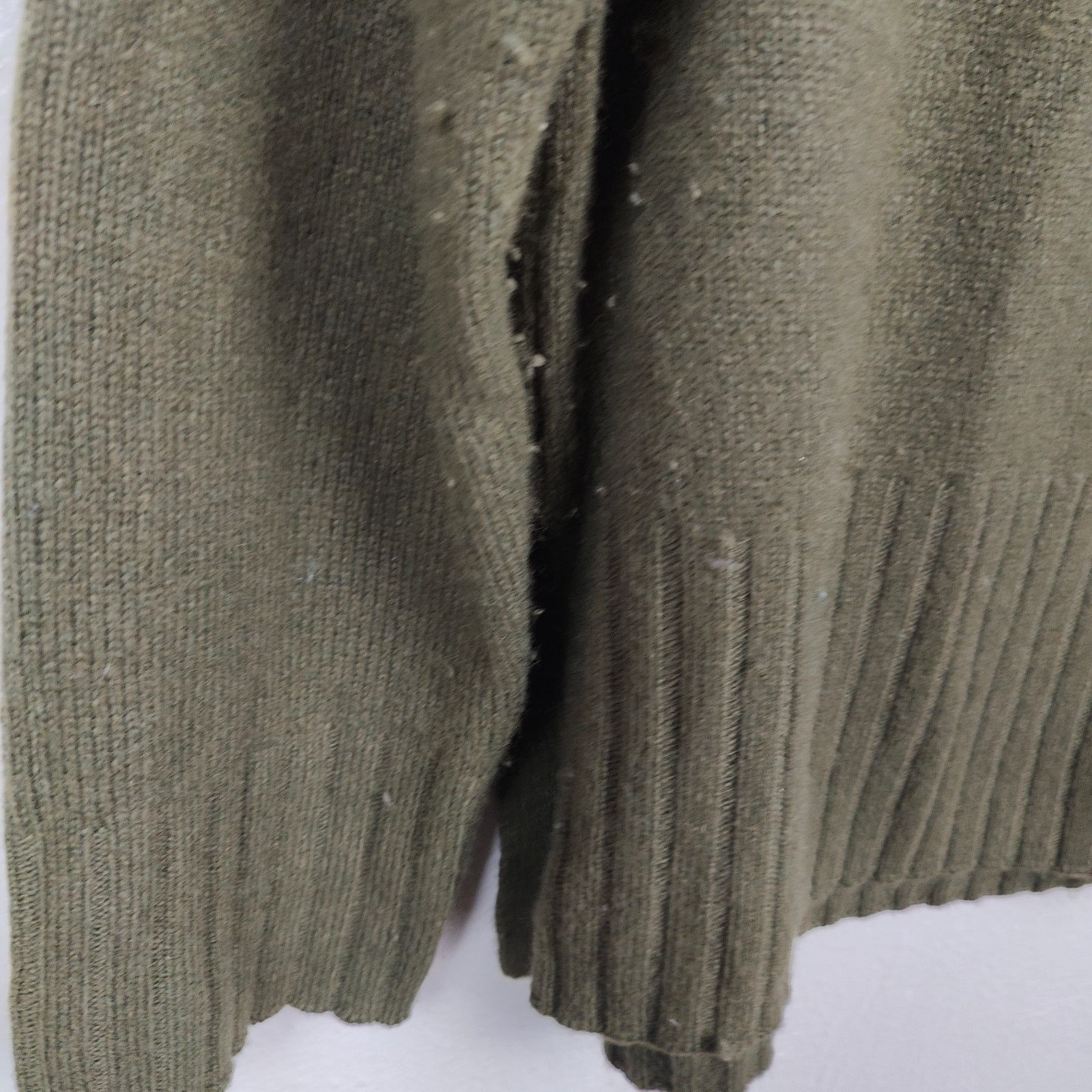 Massimo Dutti Massimo Dutti Cashmere Sweater Womens Medium Olive Green Size M / US 6-8 / IT 42-44 - 2 Thumbnail