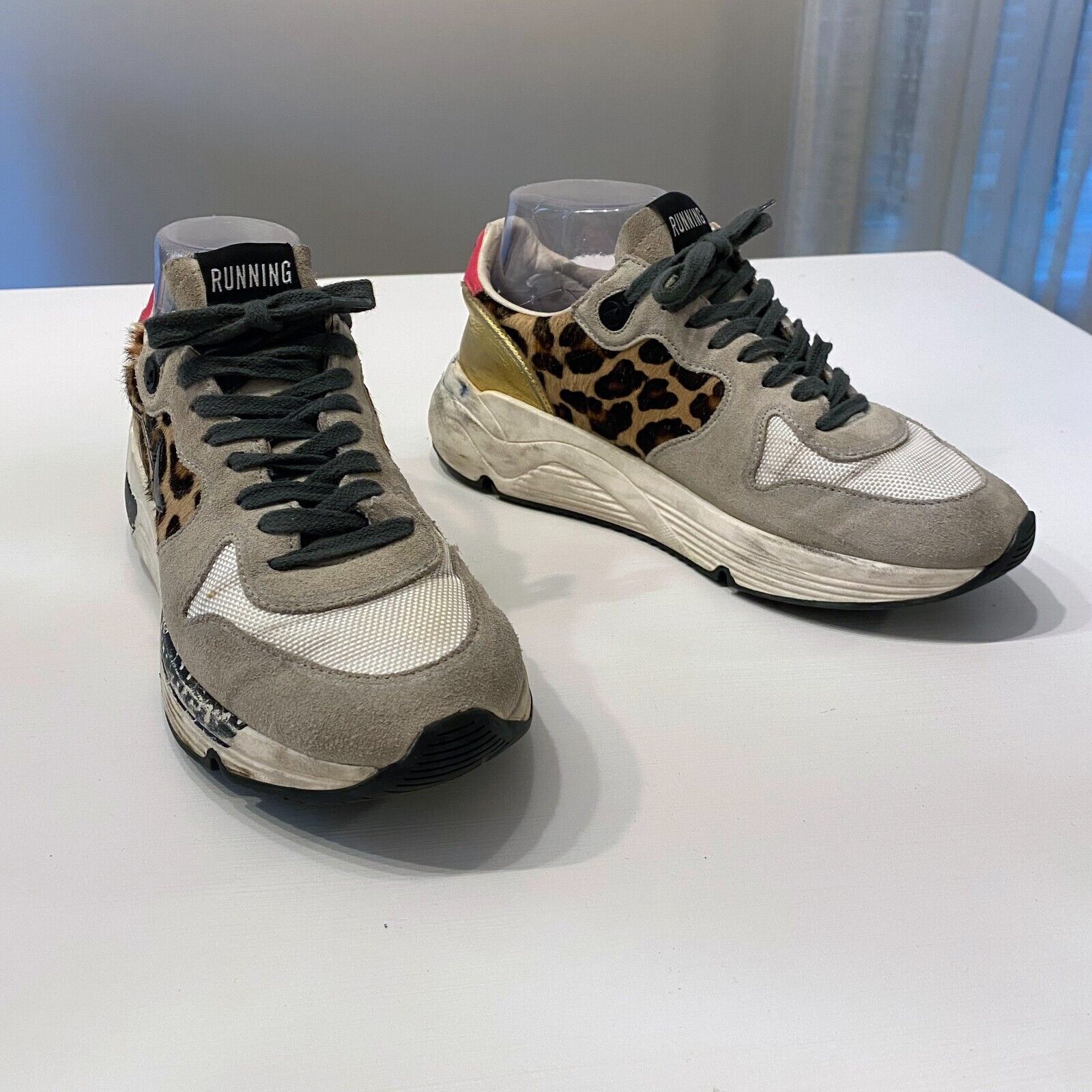 Golden Goose Golden Goose Leopard Calf Sneakers EU Size 38 US Size 7 7.5 Size US 7 / IT 37 - 3 Thumbnail
