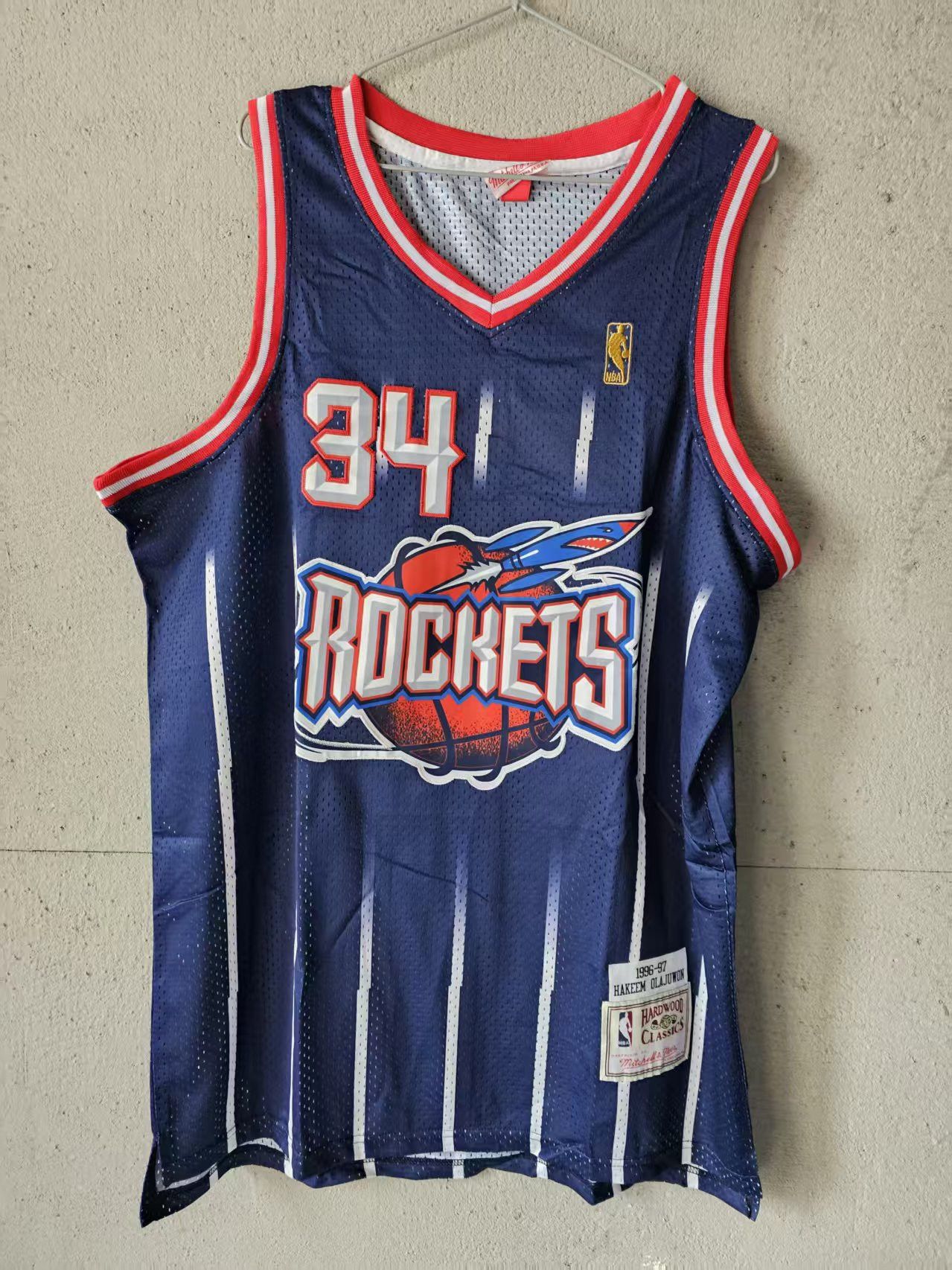 NBA Houston Rockets #34 Hakeem Olajuwon Jersey Size US S / EU 44-46 / 1 - 2 Thumbnail
