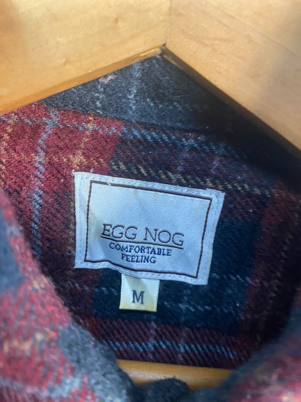 Flannel × Japanese Brand × Vintage Egg nog button up flannel shirt Size US M / EU 48-50 / 2 - 4 Thumbnail