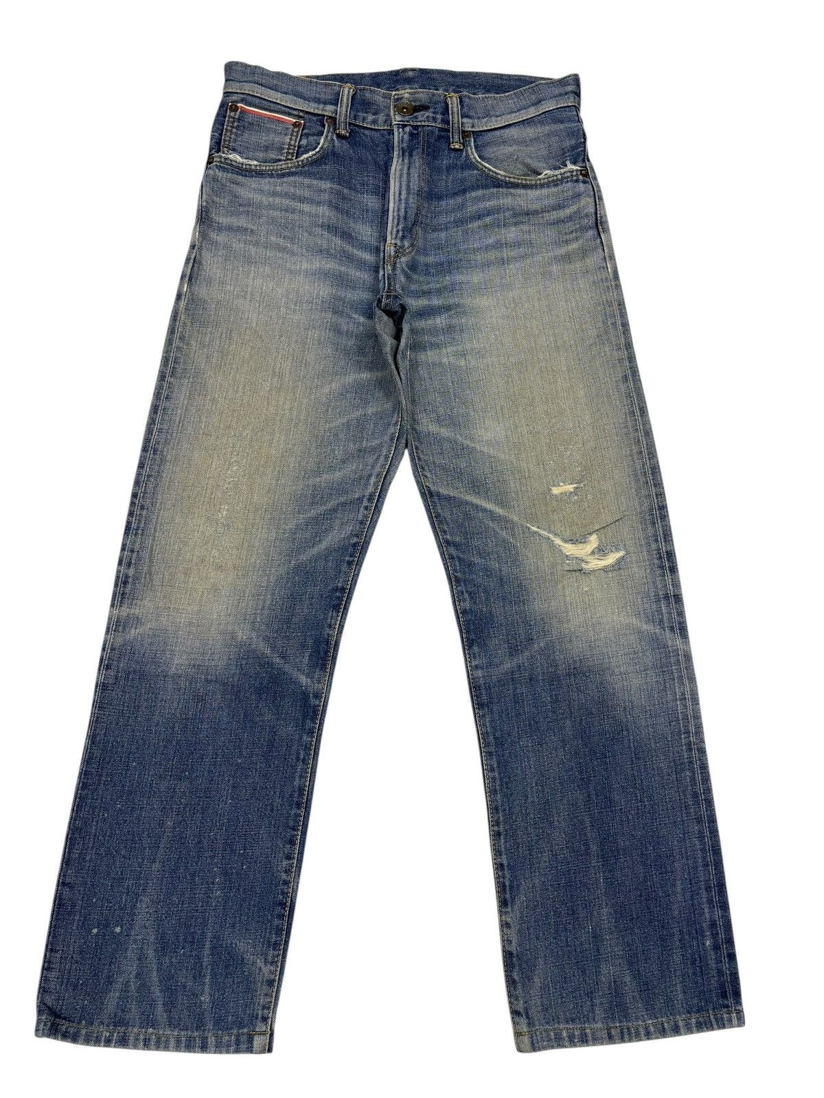Kapital Edwin 505z Selvedge Denim Baggy Jeans Buckle Back Size US 33 - 3 Thumbnail