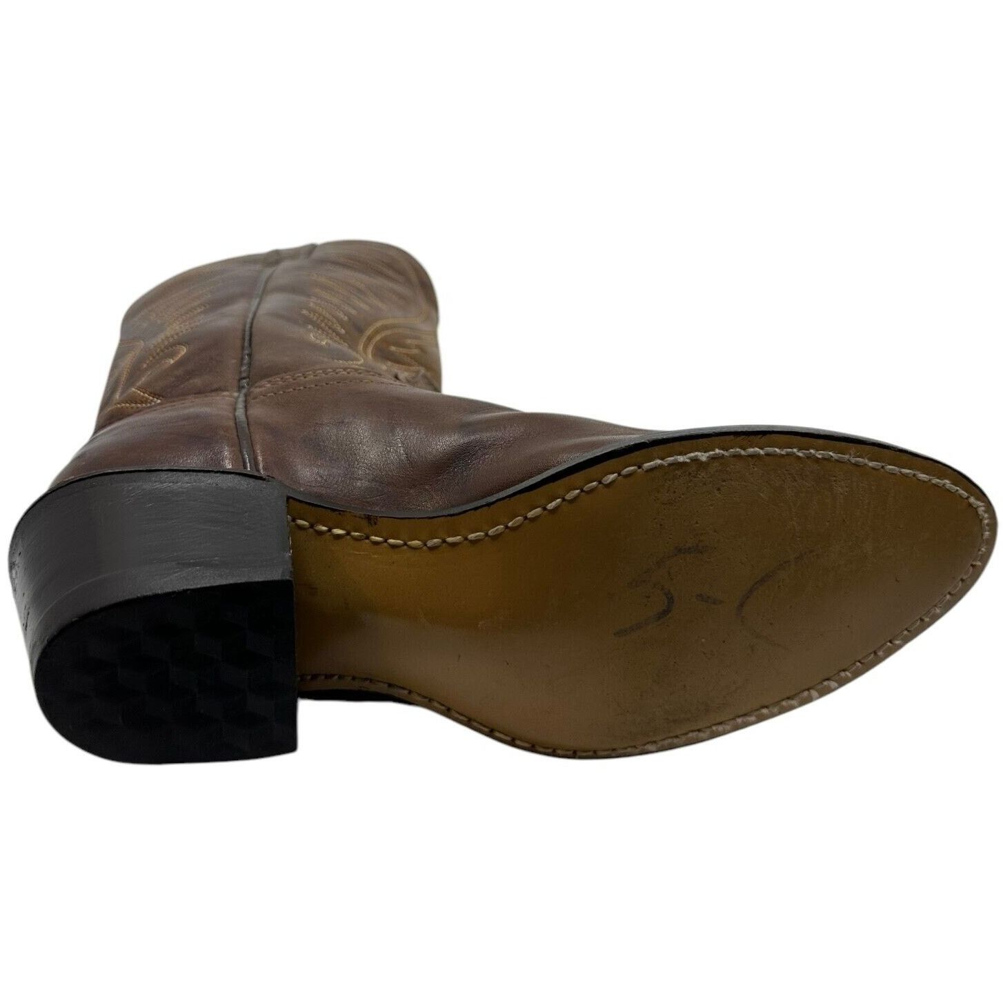 Acme Clothing Vintage Acme Men's Cowboy Western Boots Brn Leather USA 5C Size US 5 / EU 37 - 10 Thumbnail