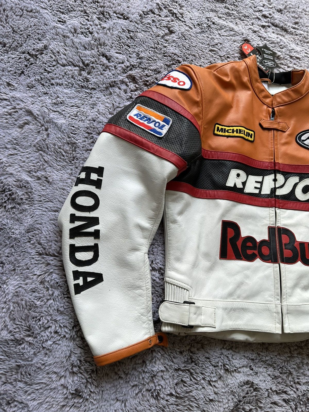 Red Bull Red Bull Honda Leather Jacket size 52 with tags Size US L / EU 52-54 / 3 - 2 Thumbnail