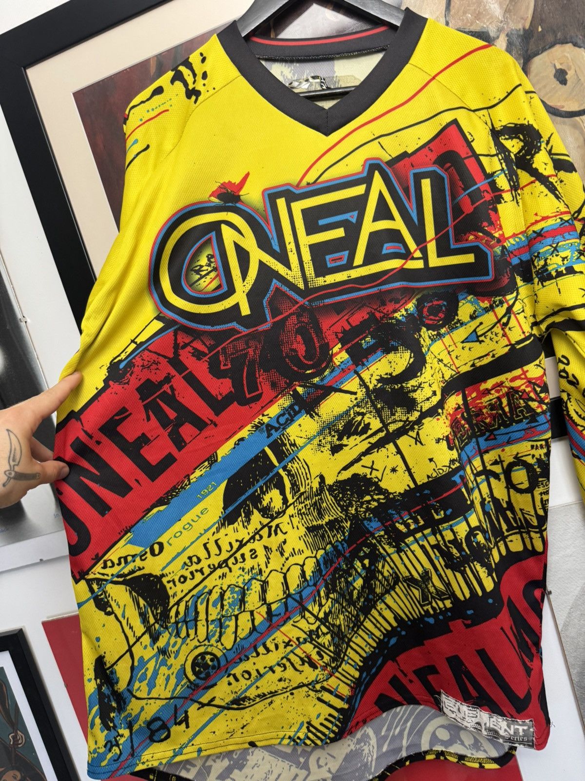 Vintage Oneal Motocross Jersey Element Fullprint Rock Vibe Racing Size US L / EU 52-54 / 3 - 4 Thumbnail
