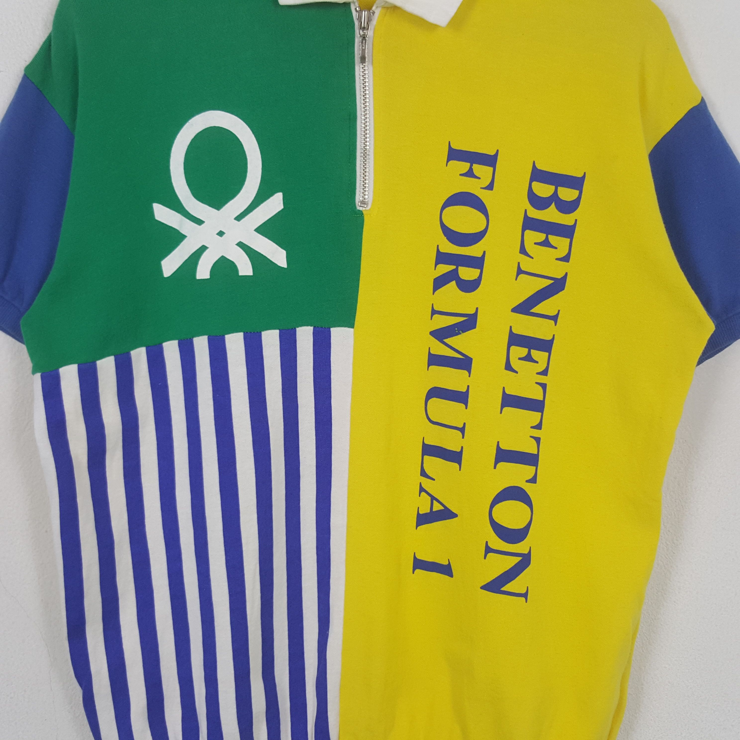 Benetton Vintage Benetton Formula 1 Racing Style Polos RR12 Size US M / EU 48-50 / 2 - 2 Thumbnail