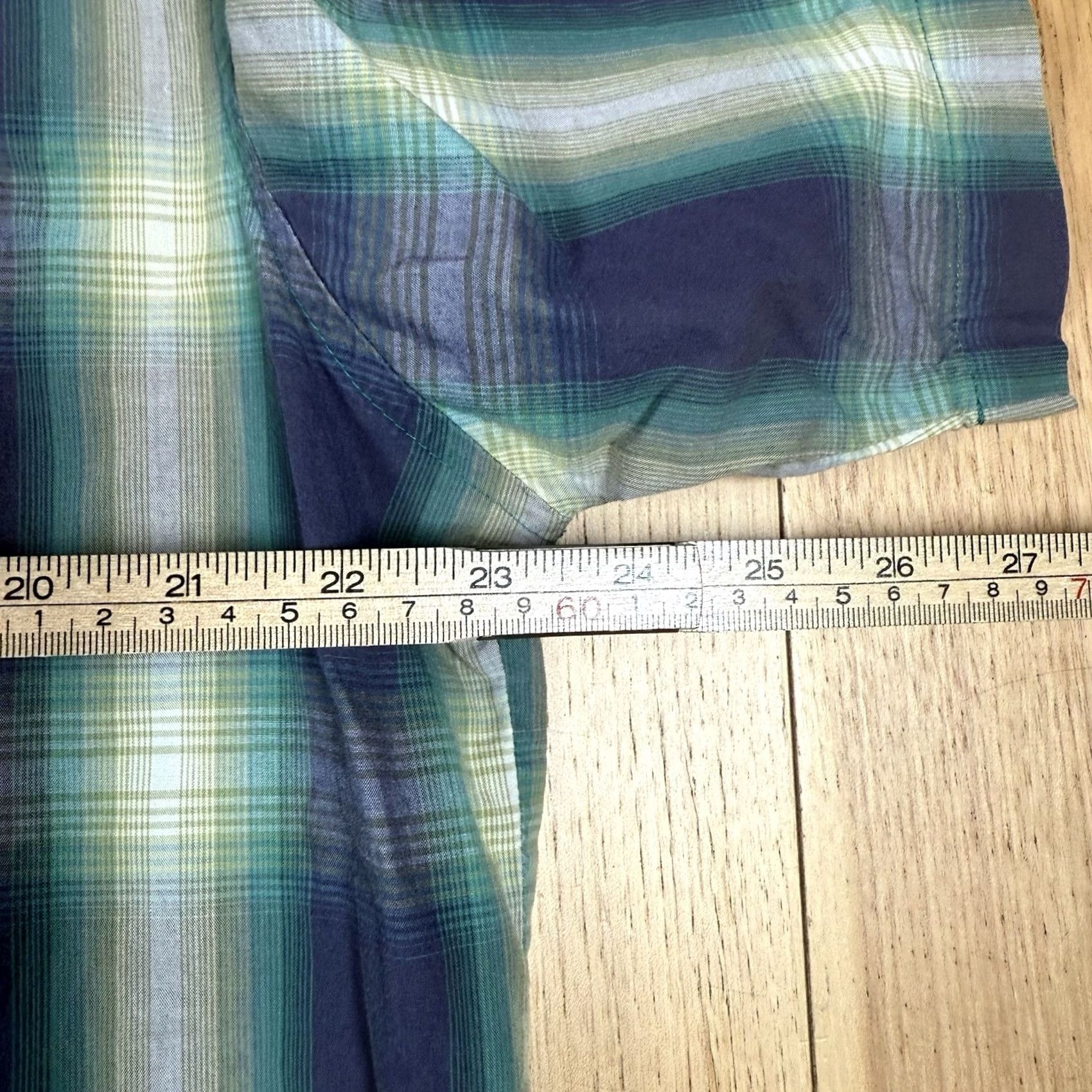 Wrangler VINTAGE Wrangler Shirt Mens Large Blue Green Plaid Pearl Snap Button-Down 80s Western Cowboy Retro Size US L / EU 52-54 / 3 - 7 Thumbnail
