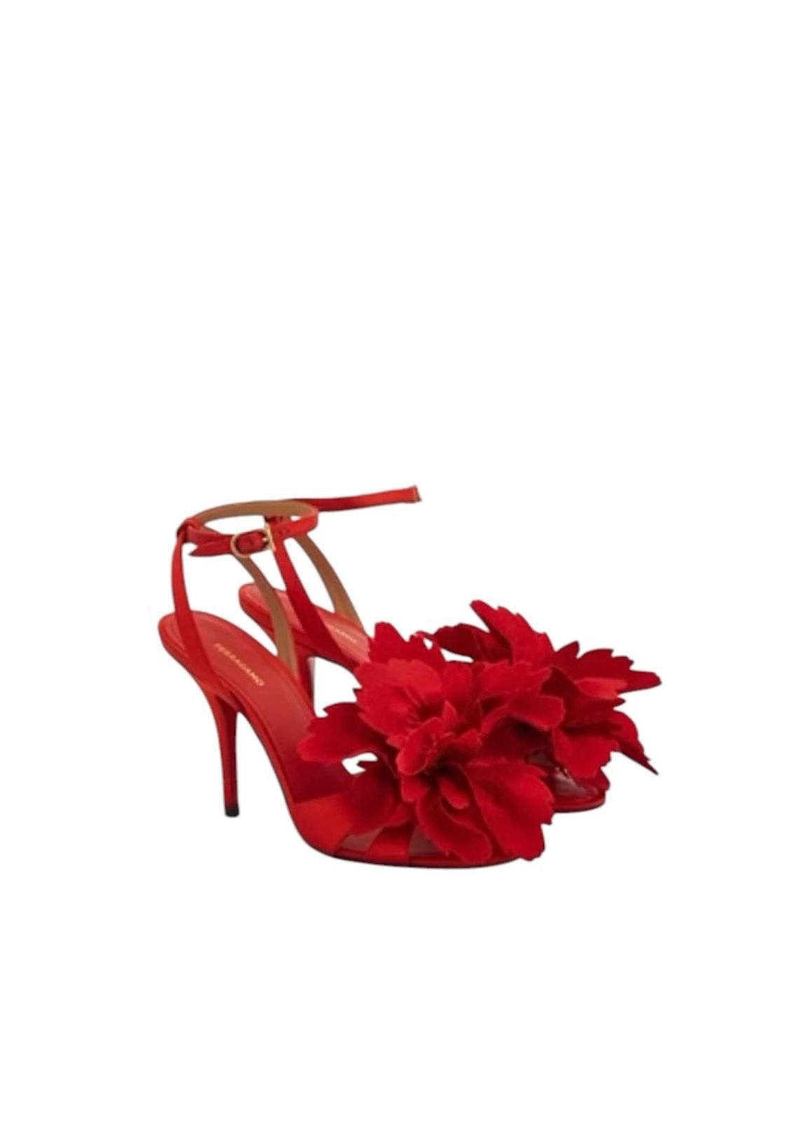 Salvatore Ferragamo Ferragamo Flower Embellished Sandal Size US 7.5 / IT 37.5 - 2 Thumbnail