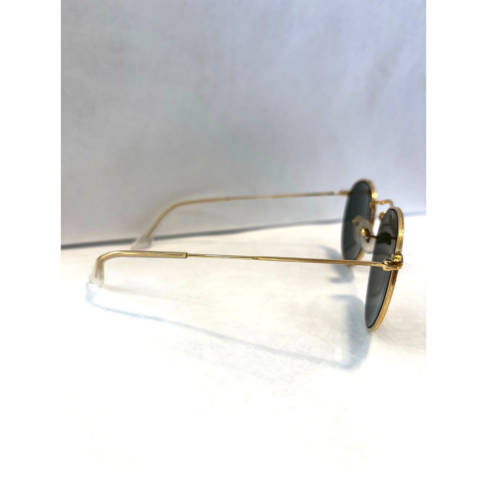 RayBan B&L Ray-Ban VTG Gold Round Metal Sunglasses G-15 Green 50mm Size ONE SIZE - 6 Thumbnail